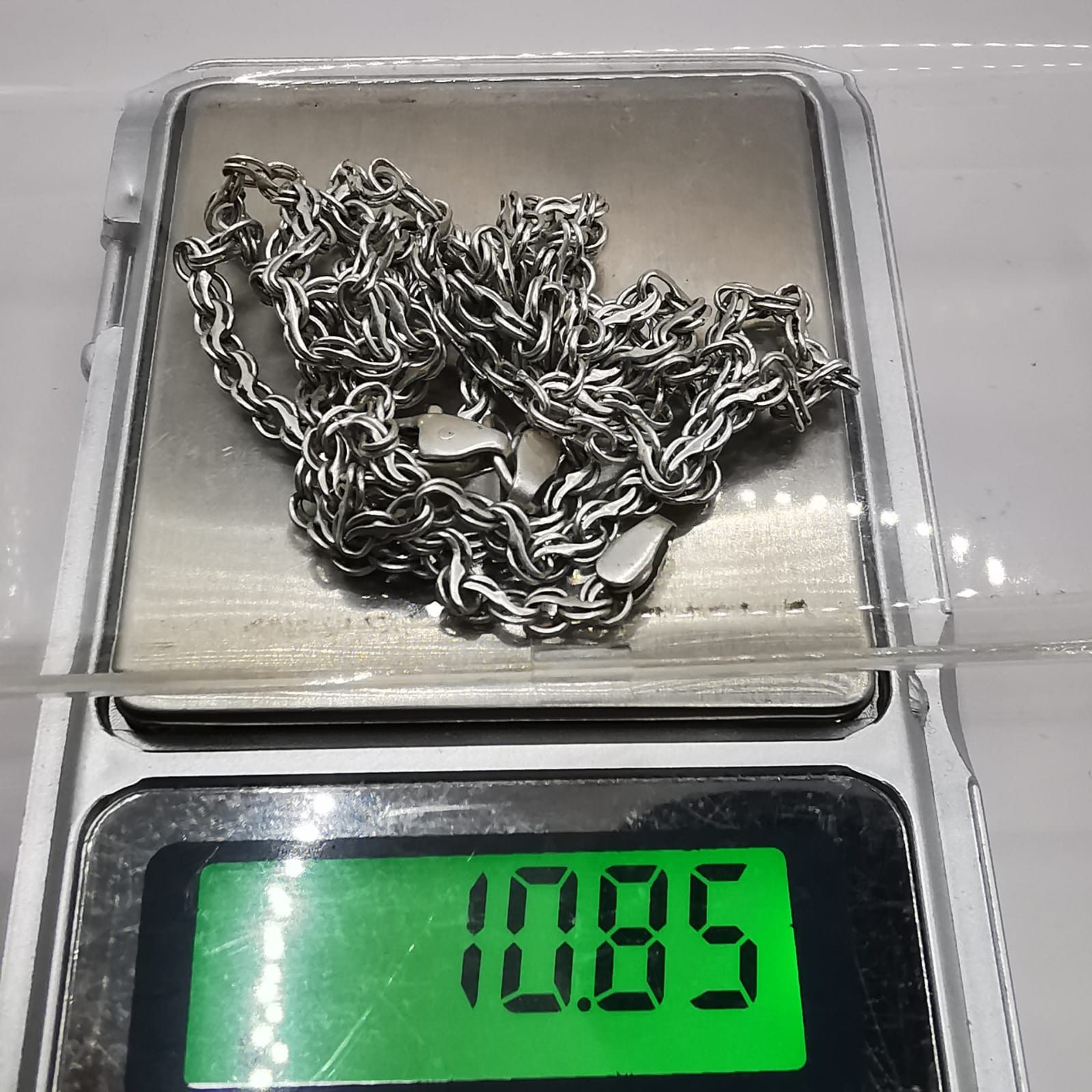 Sterling Silver Vintage Jewelry Chain, 925 Sterling Silver, Signed 10,85g Size ONE SIZE - 5 Thumbnail