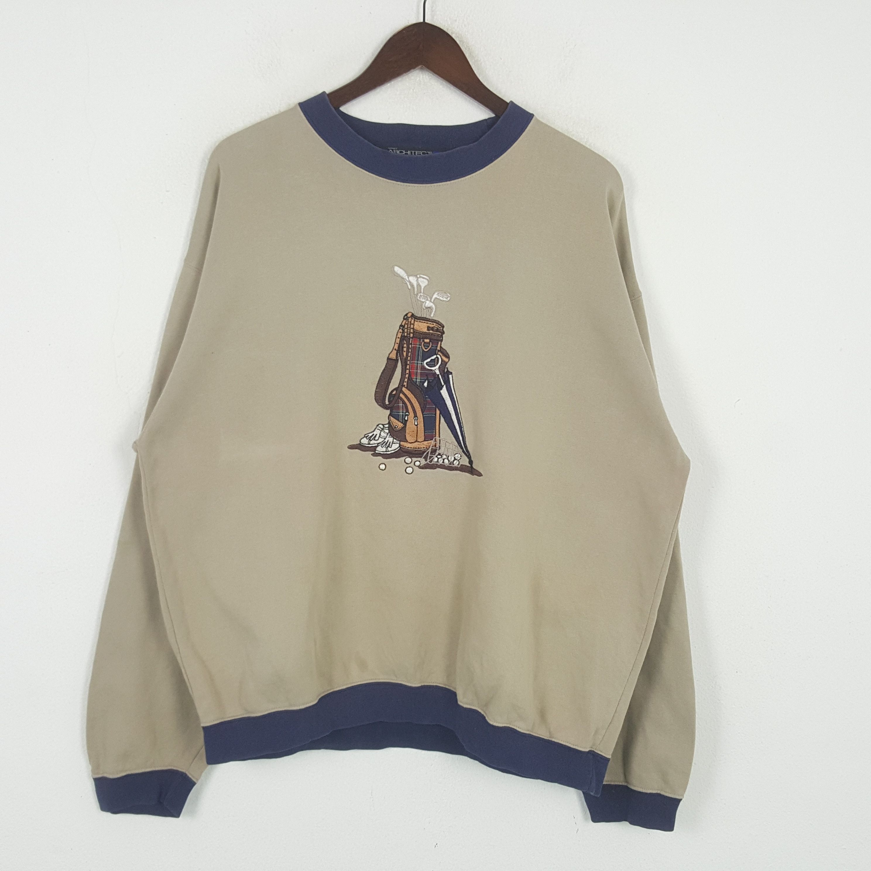 Architect × Designer × Vintage Vintage Architect Athletic Wear Sweatshirt Size US L / EU 52-54 / 3 - 1 Thumbnail