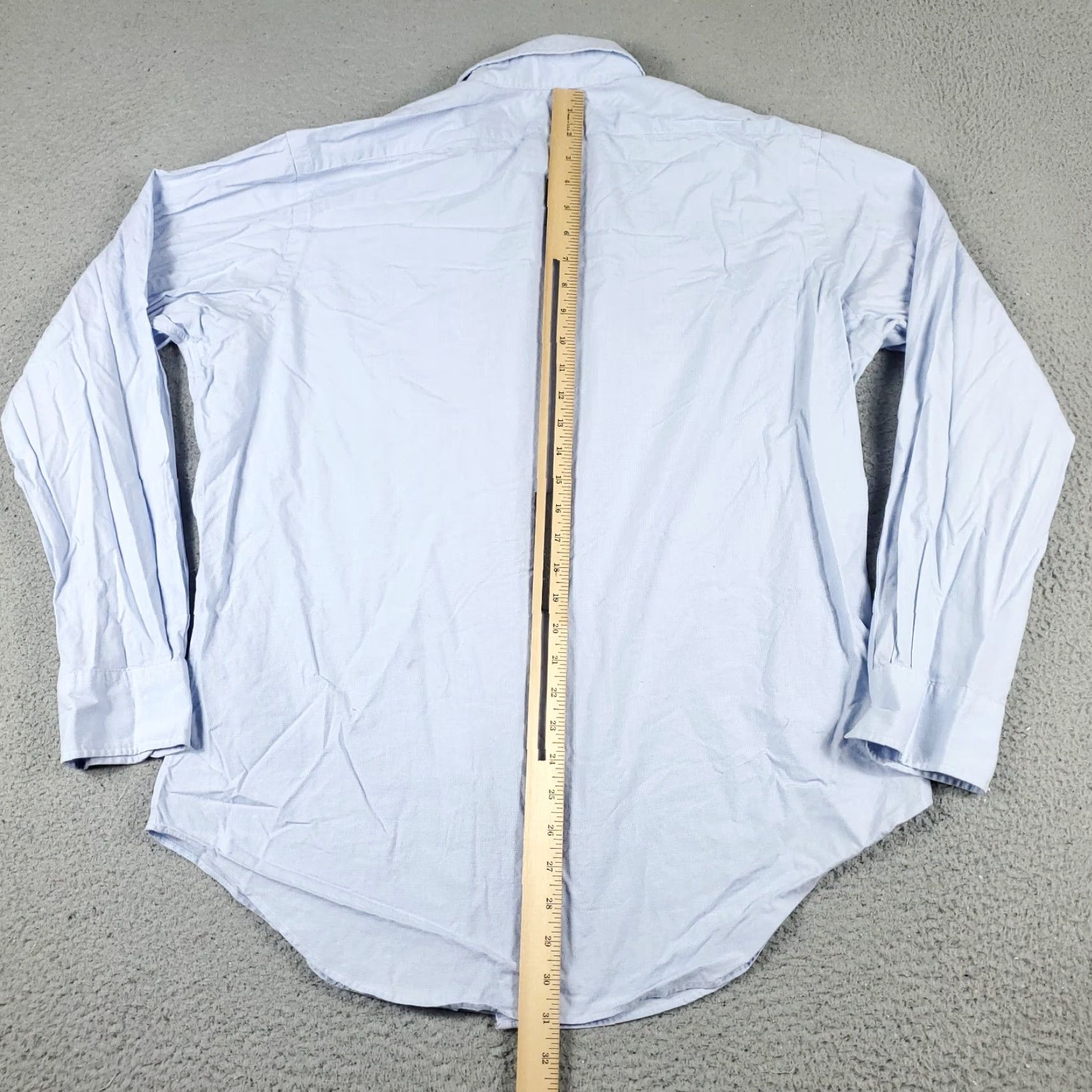 Ralph Lauren Ralph Lauren Dress Shirt Mens 16 Blue Cotton Button-Down Long Sleeve Regular Mens Size 42R - 3 Thumbnail
