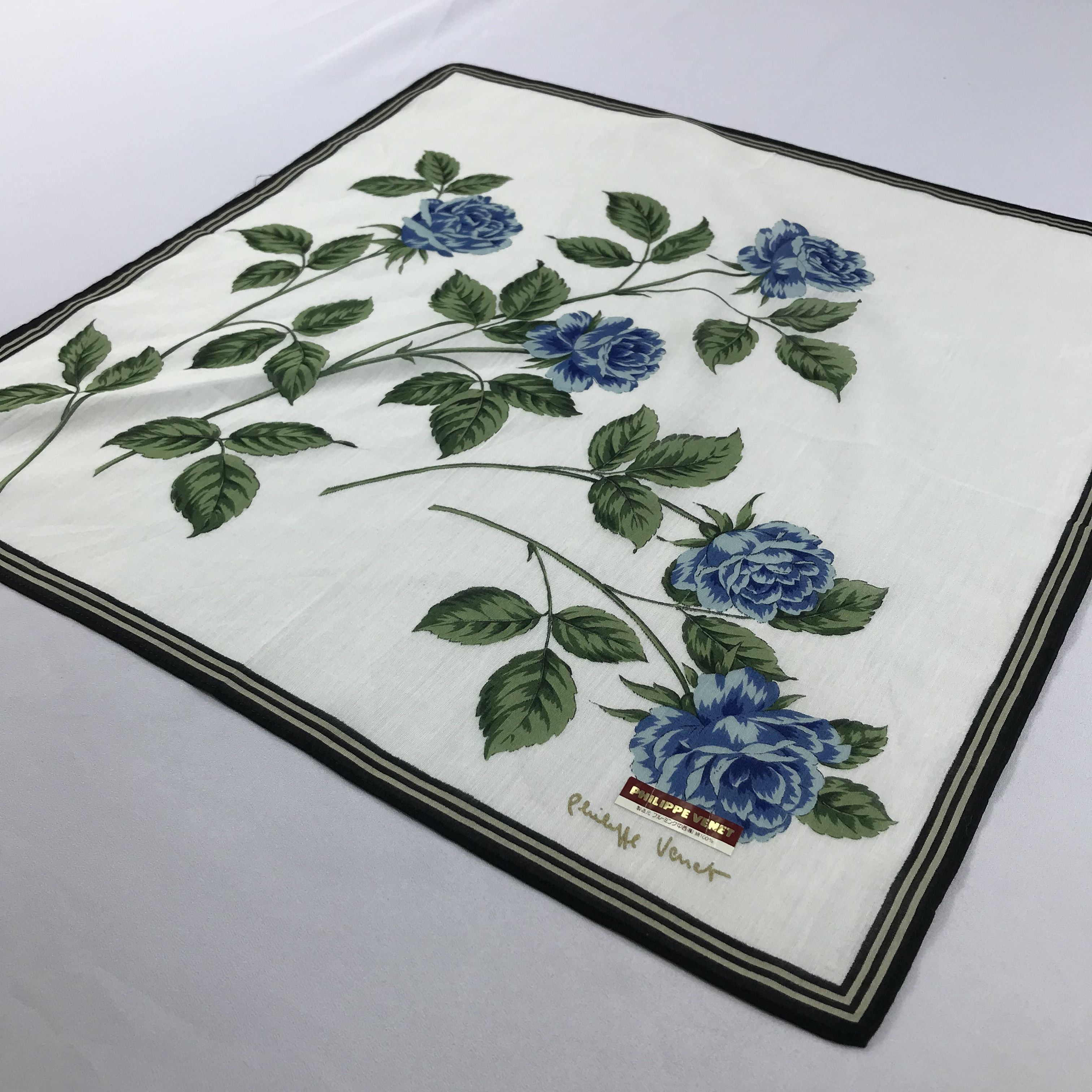 Vintage Philippe Venet Bandana / Handkerchief / Neckerchief -S2229 Size ONE SIZE - 2 Thumbnail