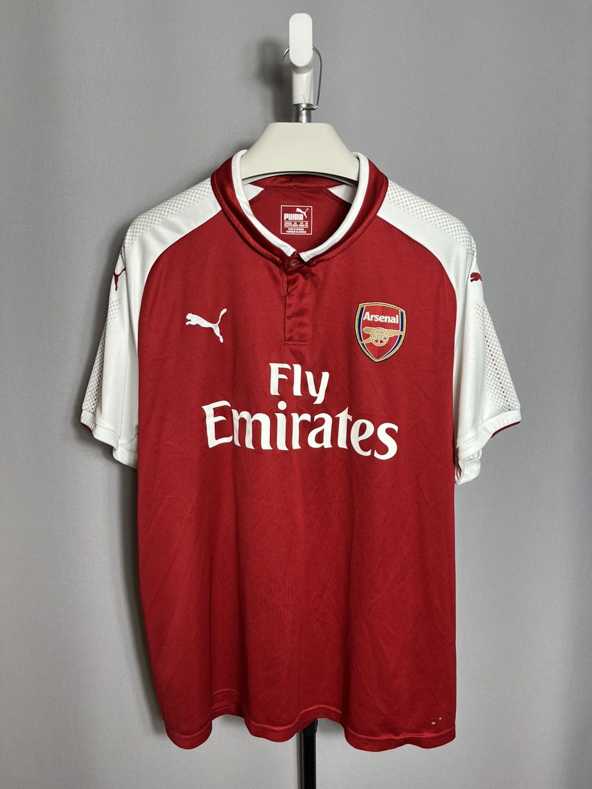 Puma PUMA Arsenal 2017 2018 Home Footbal Soccer Jersey Red Size US XXL / EU 58 / 5 - 1 Thumbnail