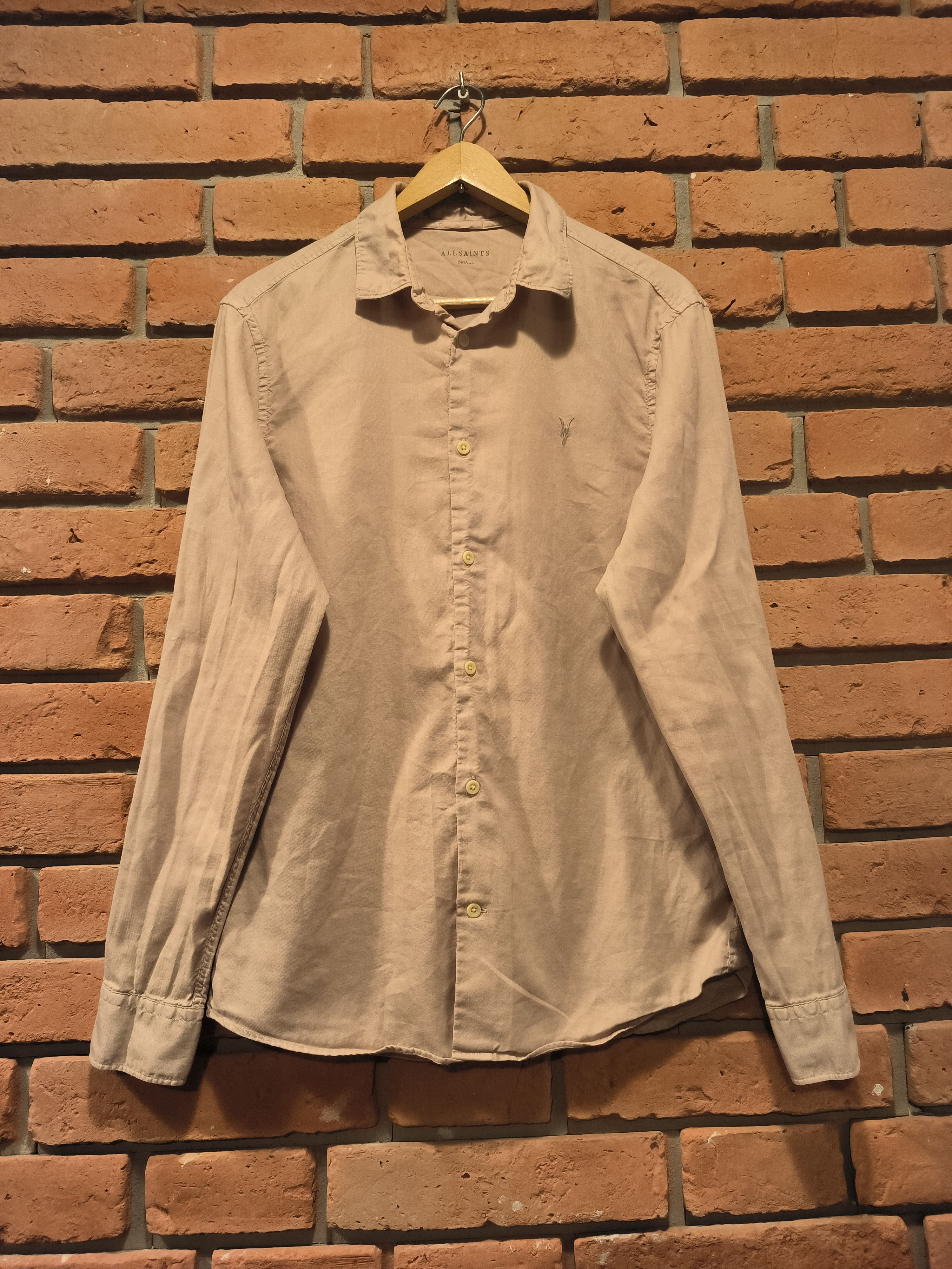 Allsaints Allsaints Shirt Long Sleeve Button-Up Logo Pink Size US S / EU 44-46 / 1 - 1 Thumbnail