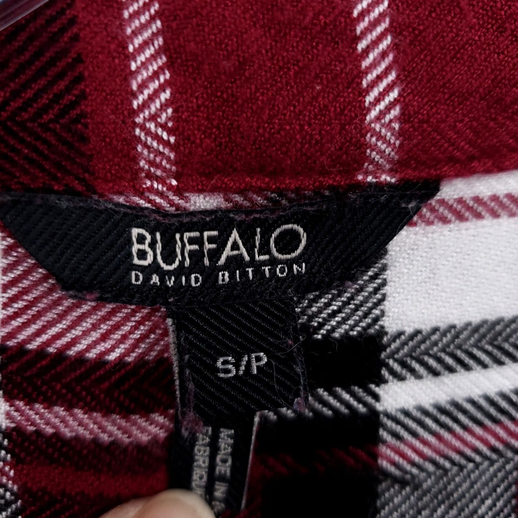 Buffalo David Bitton Buffalo by David Bitton Shirt Womens S Red Plaid Button-Up Long Sleeve Casual Viscose Rayon Size S / US 4 / IT 40 - 3 Thumbnail