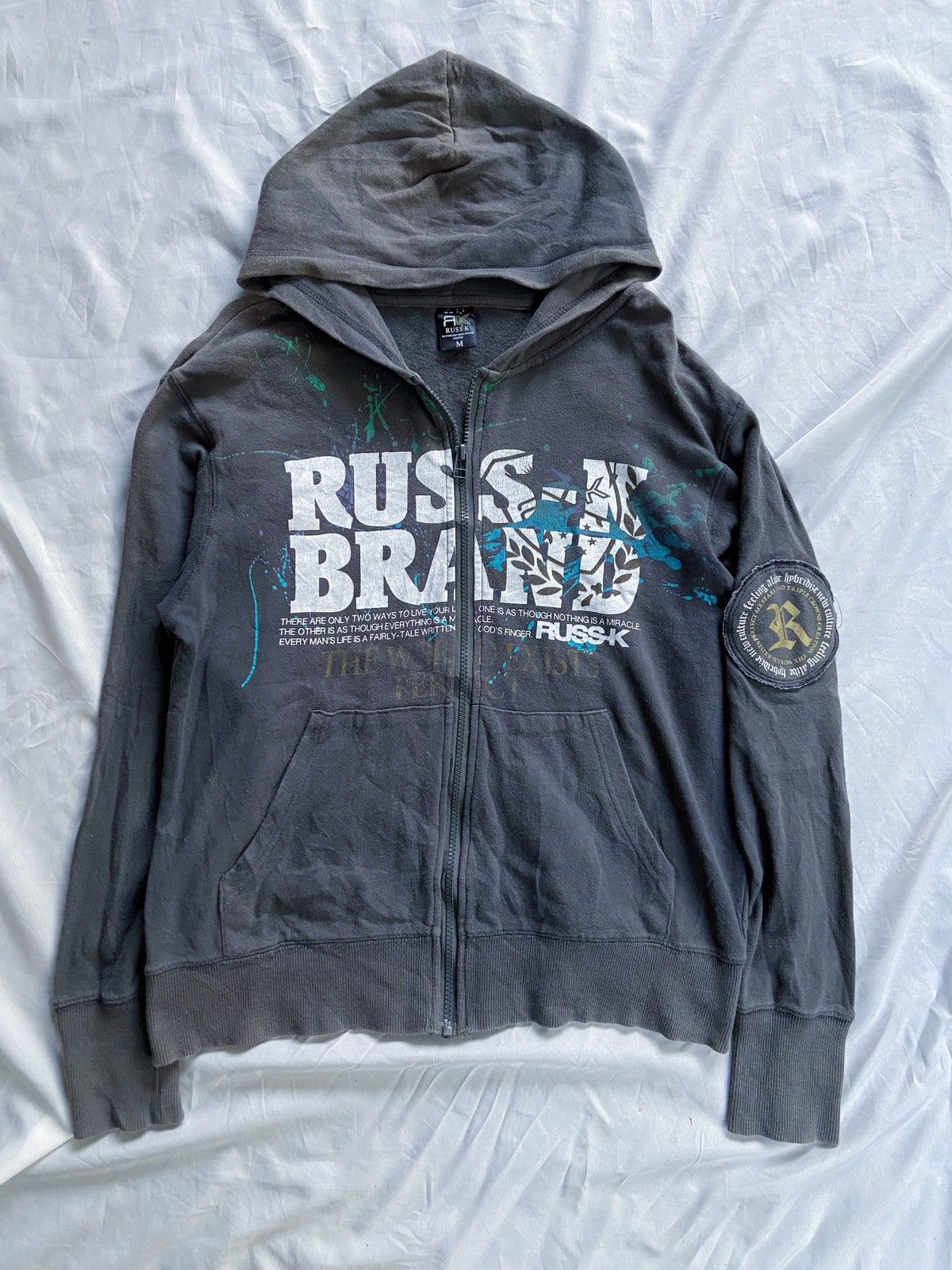 Japanese Brand THE WORLD EXIST PERFECT RUSS-K JAPAN ZIP HOODIE Size US M / EU 48-50 / 2 - 1 Thumbnail