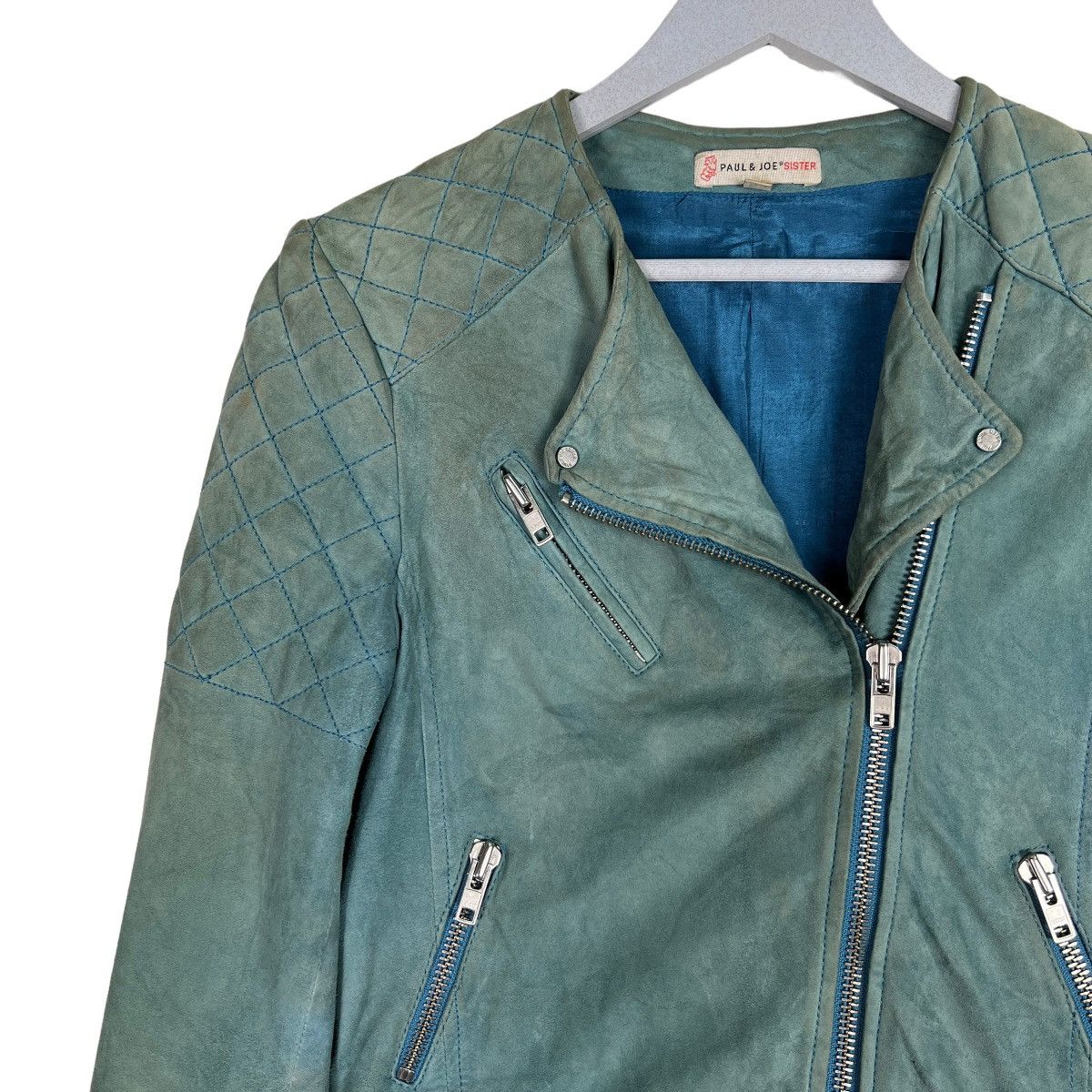 Paul & Joe 🔥 PAUL & JOE LEATHER MOTO JACKET Size XS / US 0-2 / IT 36-38 - 2 Thumbnail