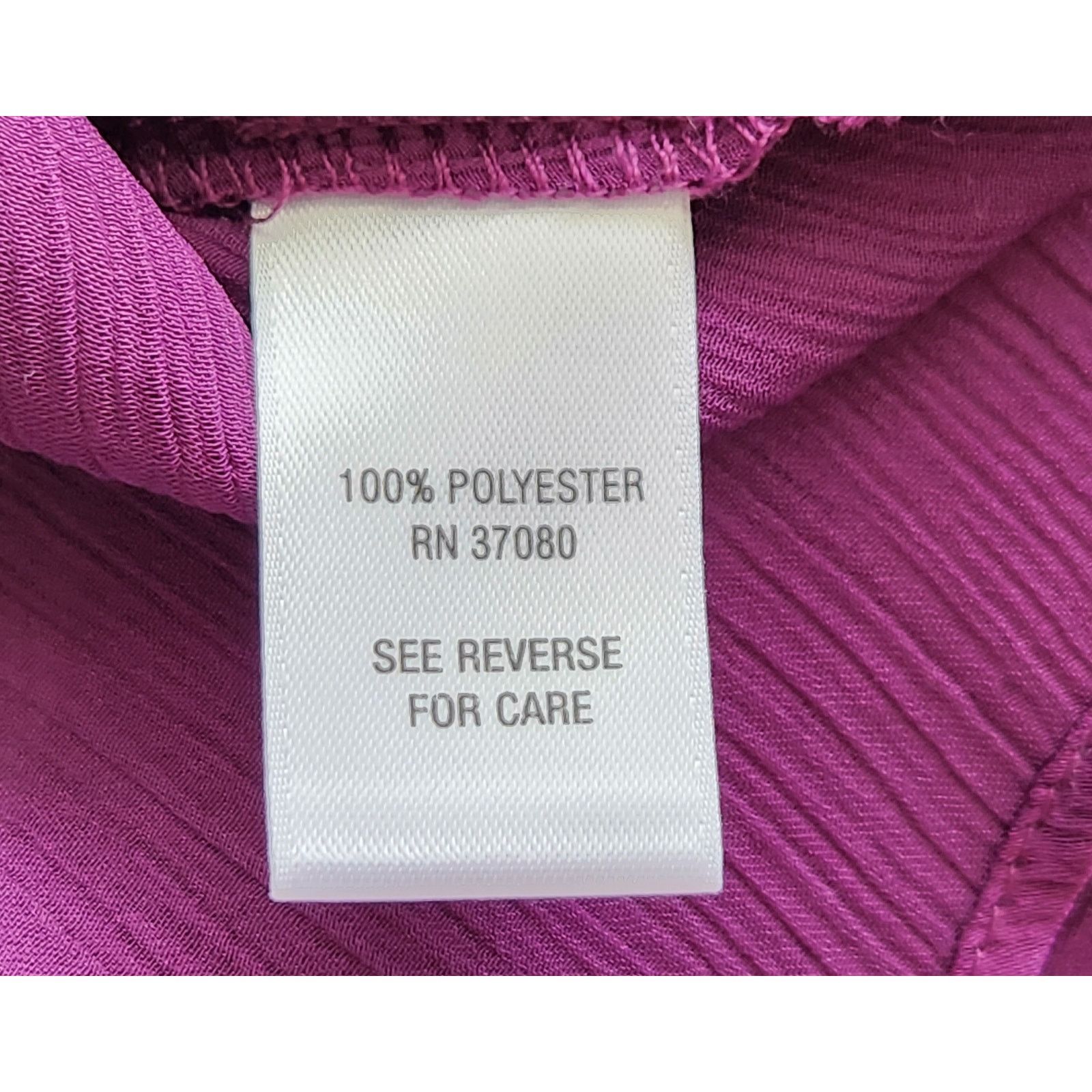 Other Cato Purple 3/4 Ruched Sleeves Keyhole Neck Top Large Size L / US 10 / IT 46 - 5 Thumbnail