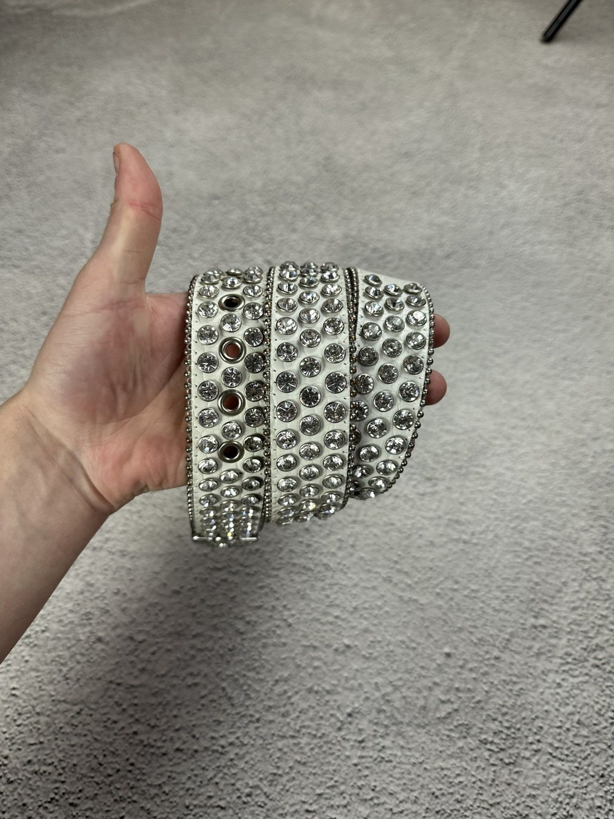 Hysteric Glamour Crazy Rhinestones Y2K Glamour Belt SK8 B.B Simons Style Size ONE SIZE - 4 Thumbnail