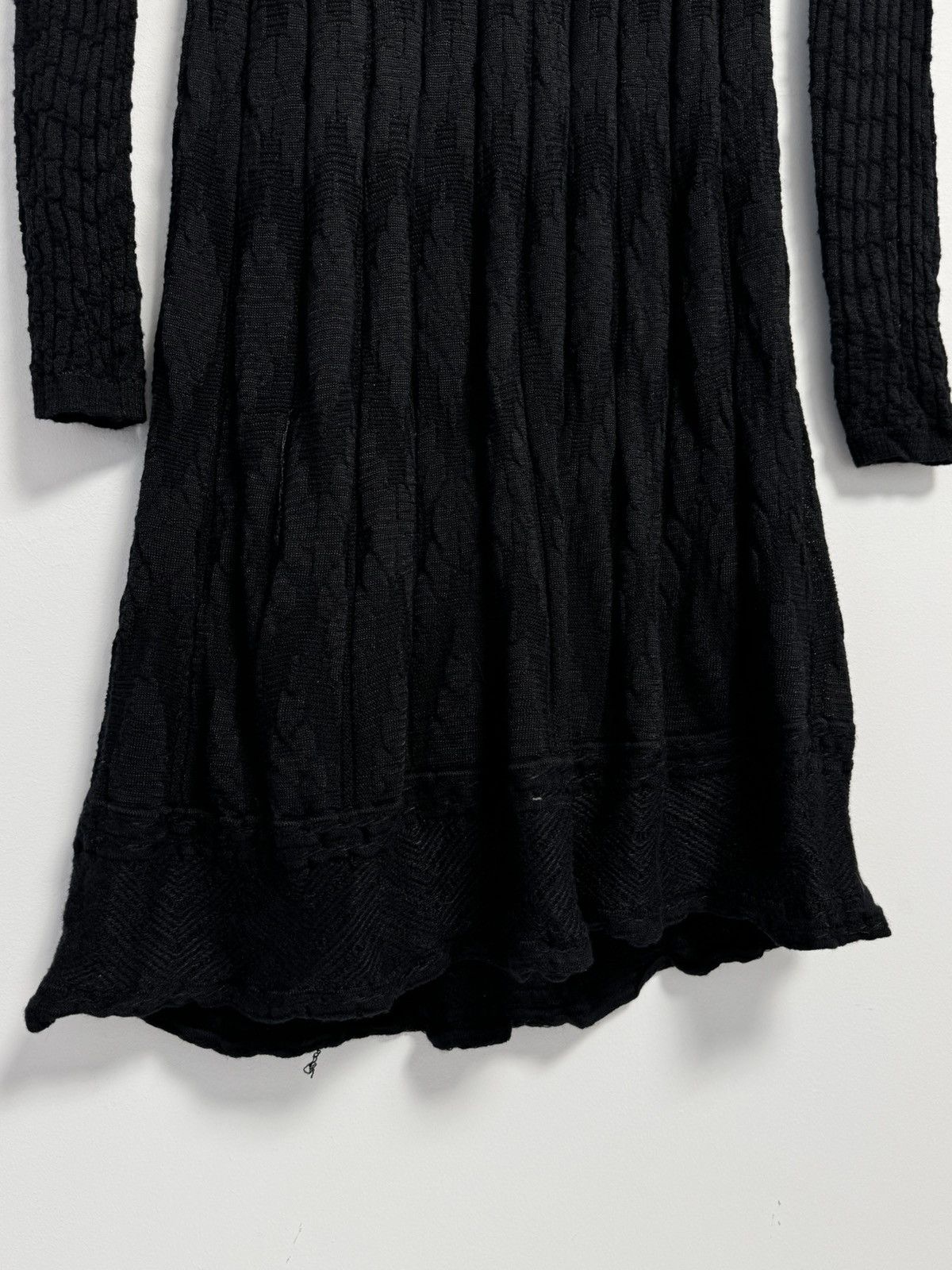 Missoni Missoni Black Knit Long Sleeve Dress Women’s Size L / US 10 / IT 46 - 4 Thumbnail