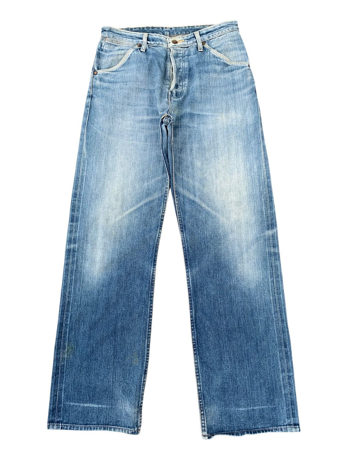Wrangler VINTAGE WRANGLER BLUE BELL SELVEDGE FADED DISTRESSED DENIM Size US 31 - 1 Thumbnail