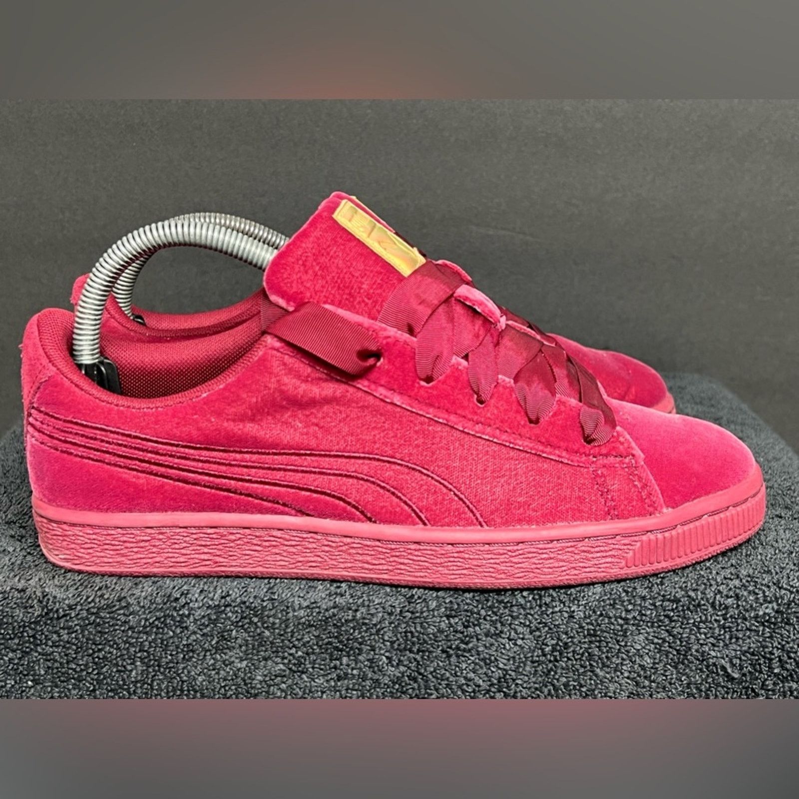 Puma Puma Basket Classic Velour Jr (Kids) Tibetan Red Size US 8.5 / IT 38.5 - 5 Thumbnail