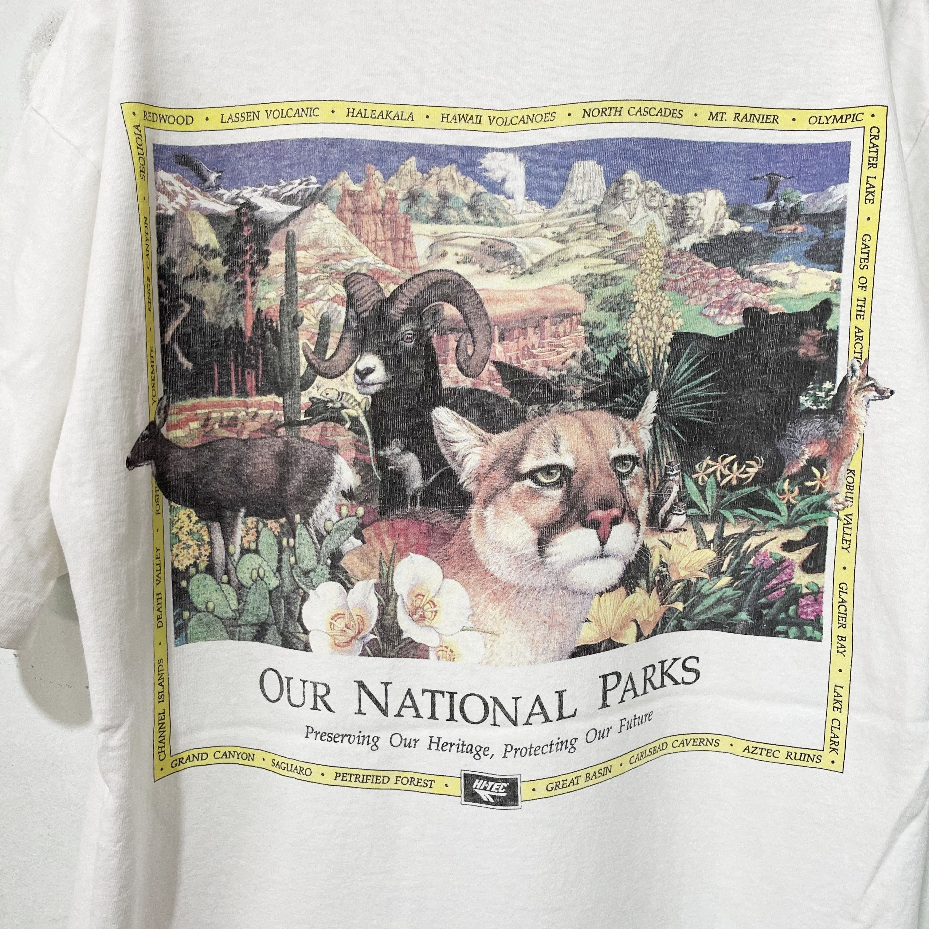 Vintage Vintage 90s Our National Parks T-Shirt Size US L / EU 52-54 / 3 - 2 Thumbnail