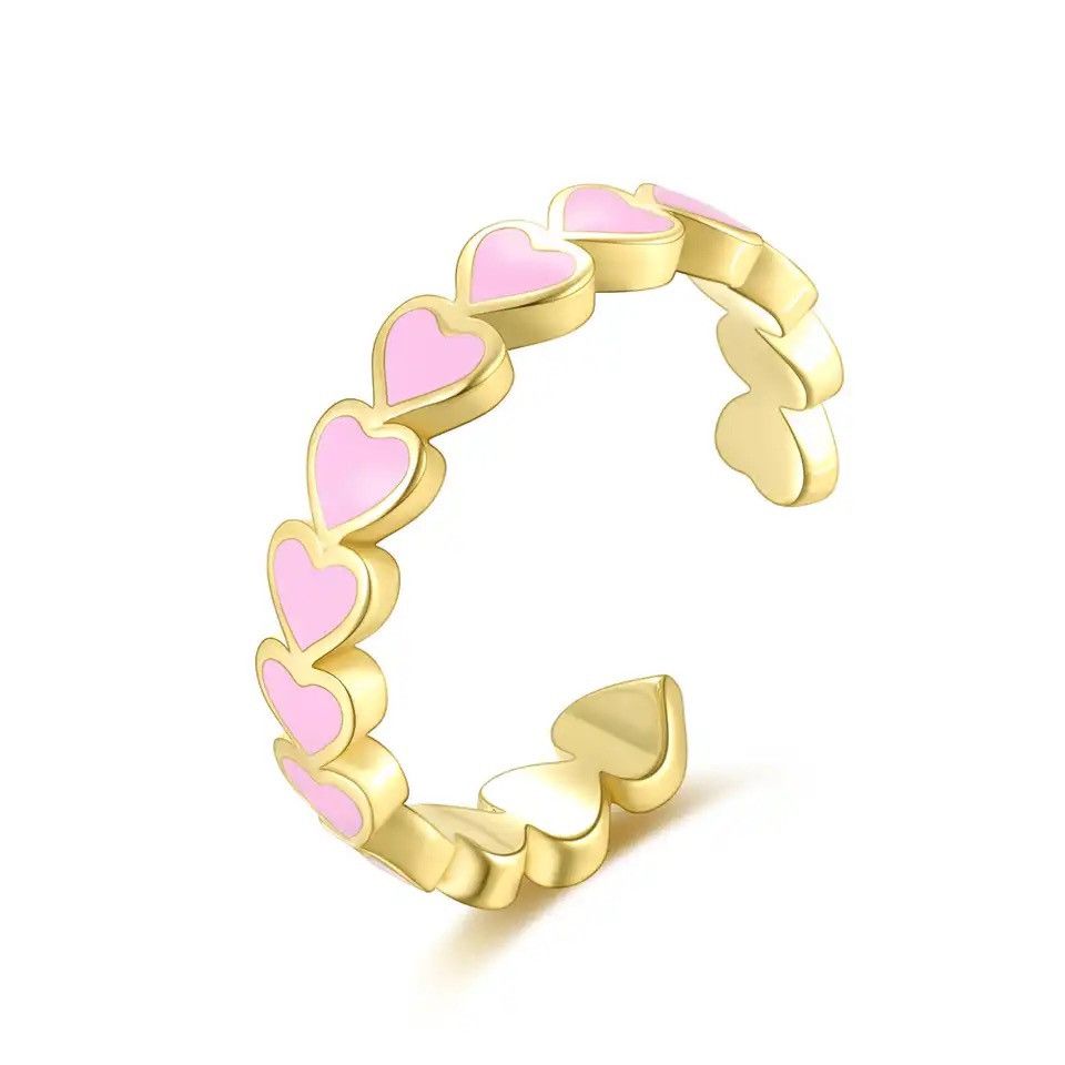 Jewelry × Vintage Love Heart Ring Size ONE SIZE - 2 Thumbnail