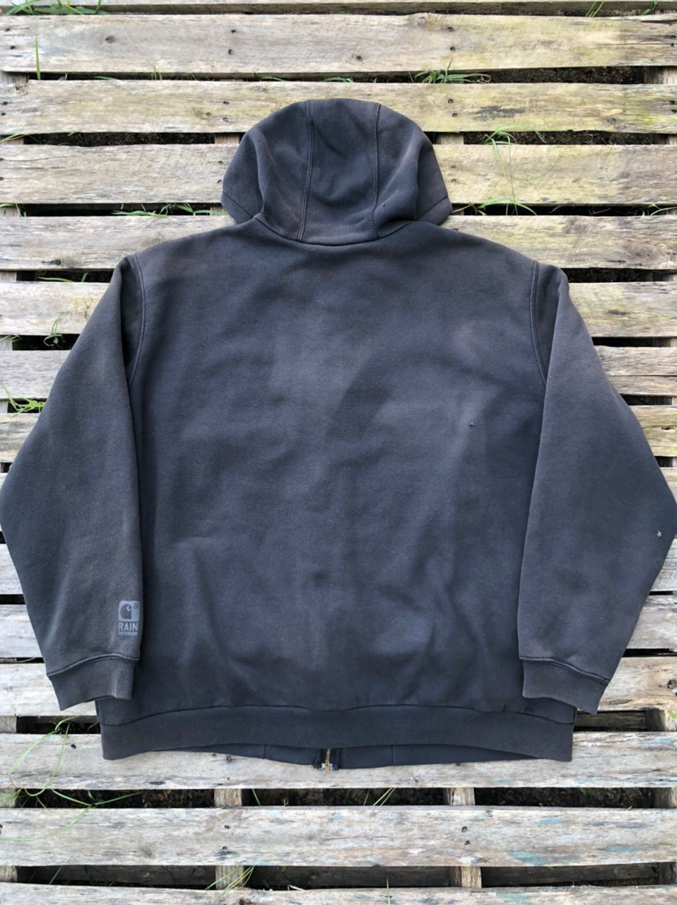 Carhartt × Vintage Vintage Carhartt RD Faded Zipper Hoodie Size US XL / EU 56 / 4 - 2 Thumbnail