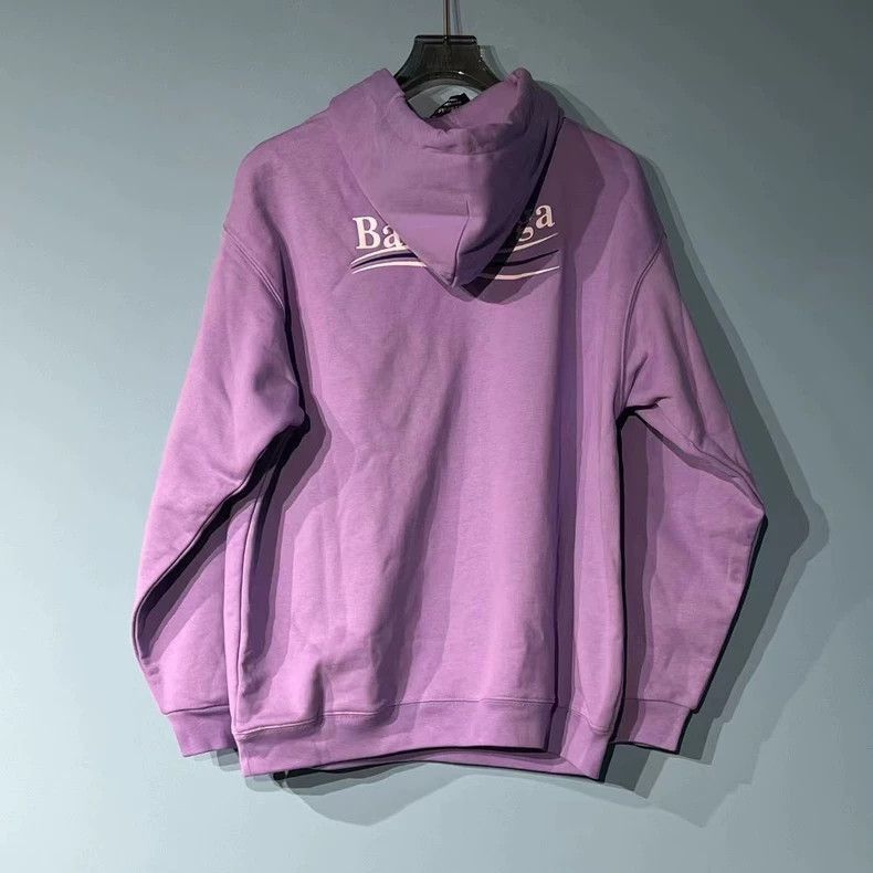 Balenciaga Balenciaga Purple Logo Embroidered Hoodie-2506 Size US XS / EU 42 / 0 - 2 Thumbnail