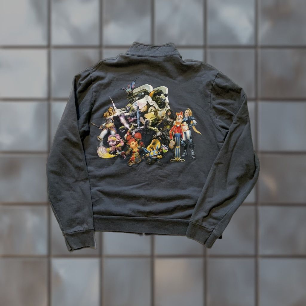 American Apparel VINTAGE Activision Blizzard Entertainment Call Of Duty Warcraft Gaming Track Jacket Mens L Gray 100% Cotton Activewear Jacket Size US L / EU 52-54 / 3 - 1 Thumbnail
