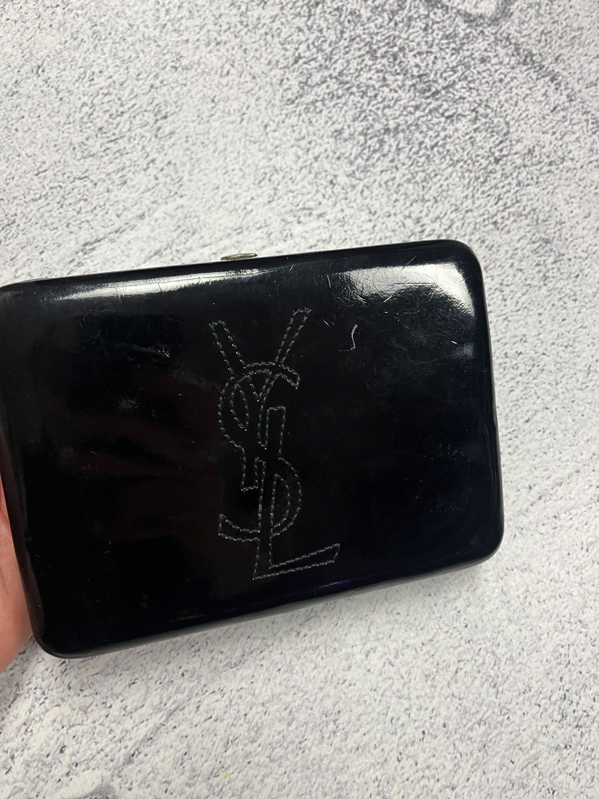 Vintage Vintage Yves Saint Laurent Clutch Bag Patent Leather Case Size ONE SIZE - 3 Thumbnail