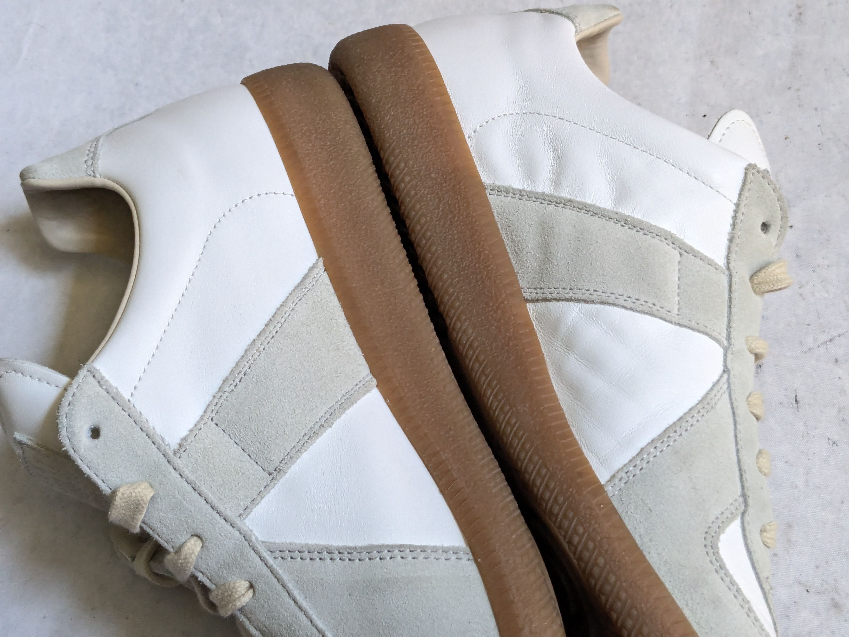 Maison Margiela Maison Margiela Replica GAT White Gray 10 43 Low Tops Gum Size US 10 / EU 43 - 15 Thumbnail