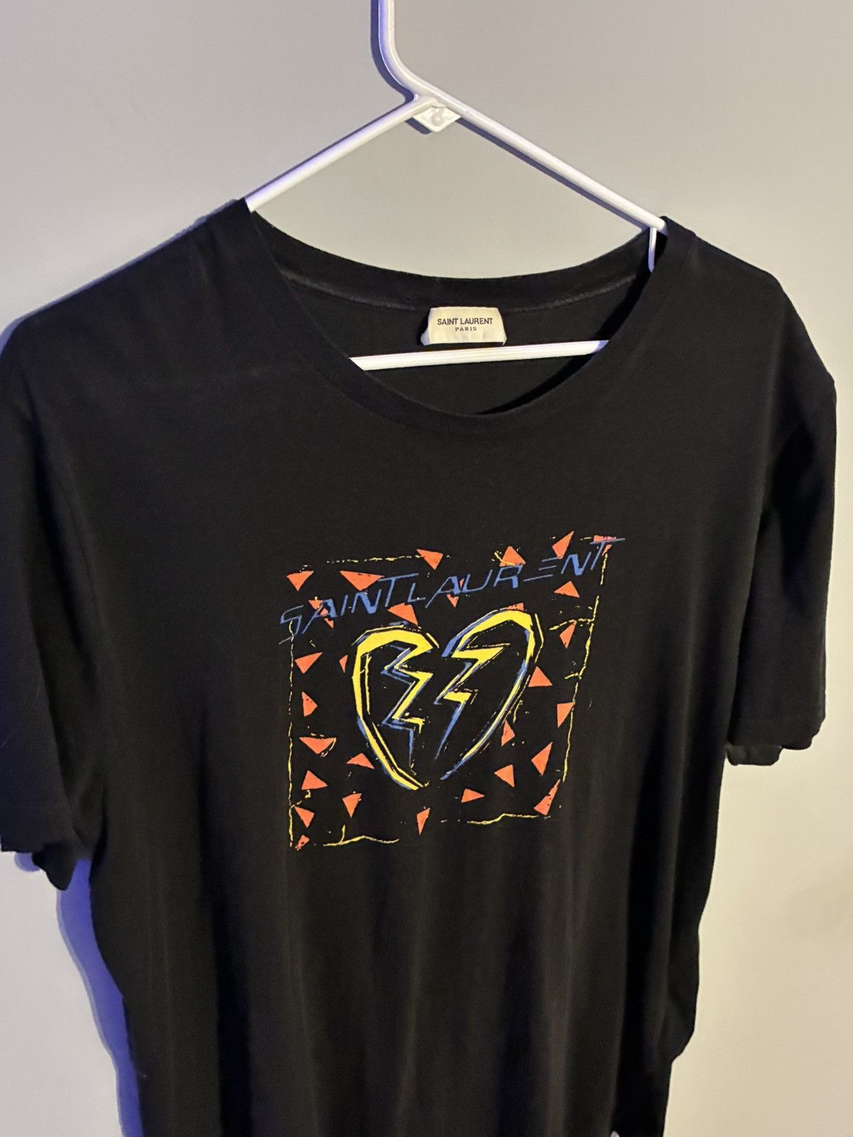 Saint Laurent Paris Saint Laurent Broken Heart tee Size US L / EU 52-54 / 3 - 2 Thumbnail