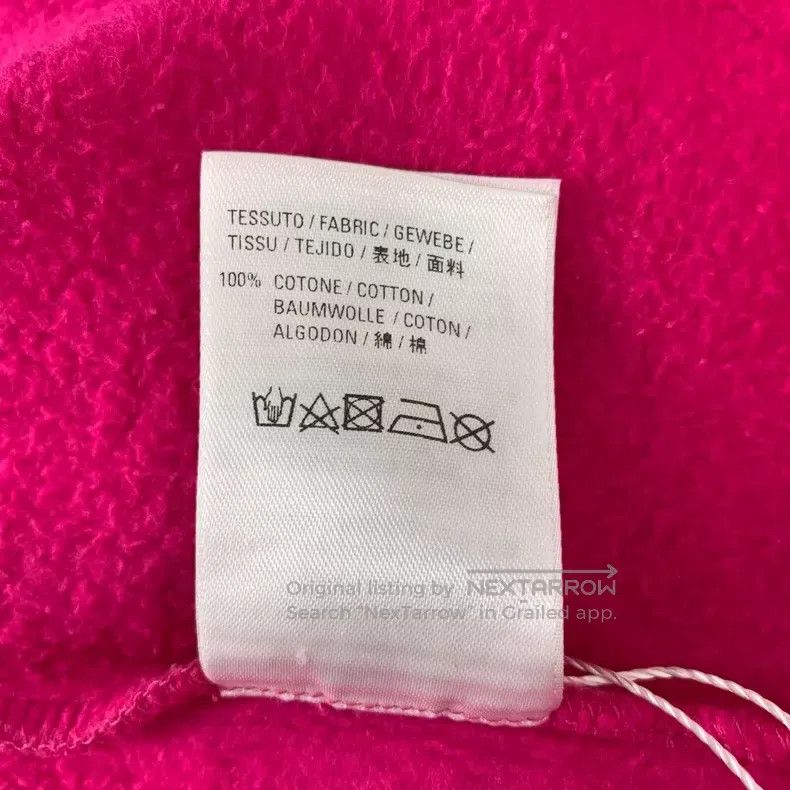 Balenciaga Balenciaga Rose Pink Letter Printed Hooded Drawstring Cott Size US XS / EU 42 / 0 - 9 Thumbnail