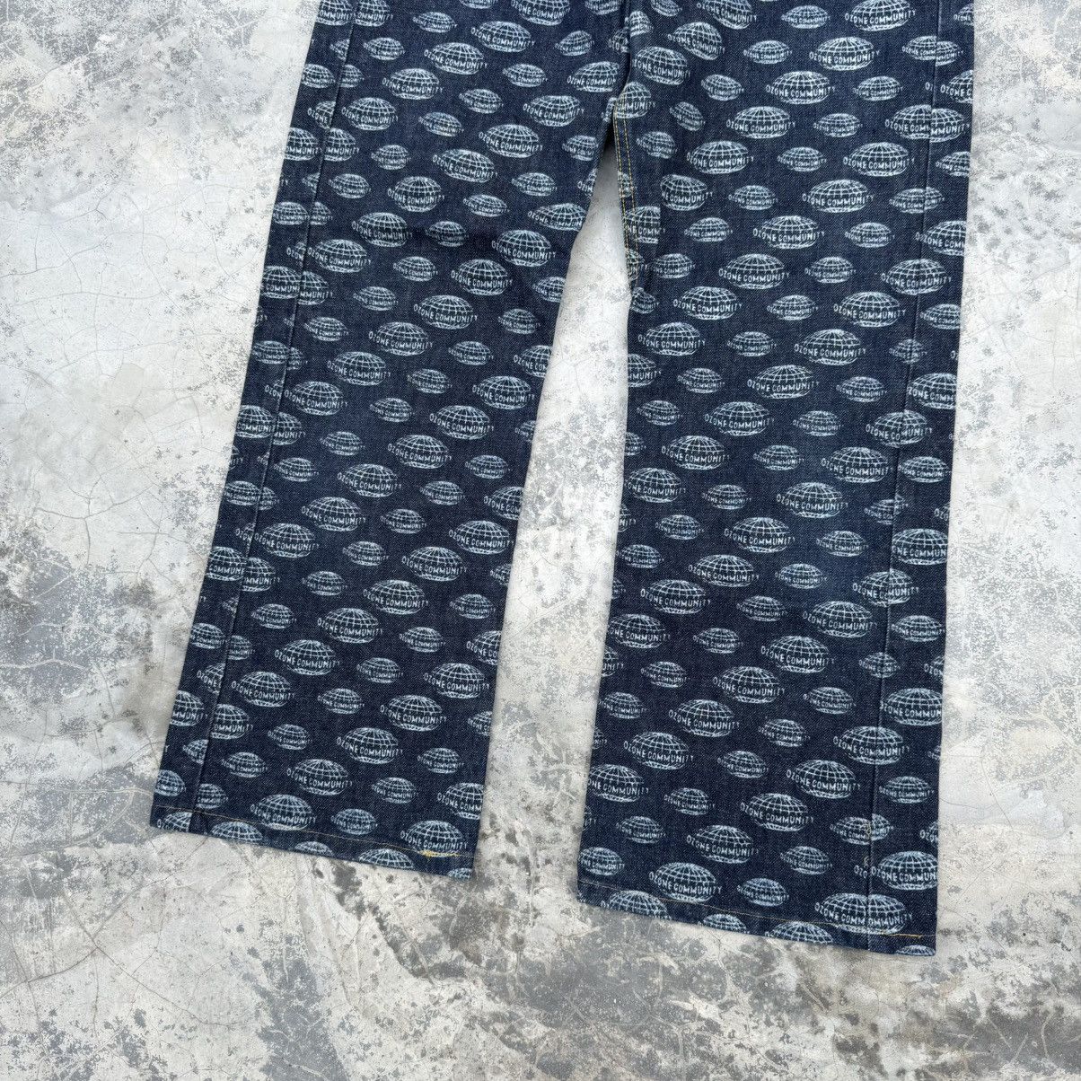 Hysteric Glamour Vintage Ozone Community Flare Overprint Hysteric Jeans Size US 29 - 5 Thumbnail