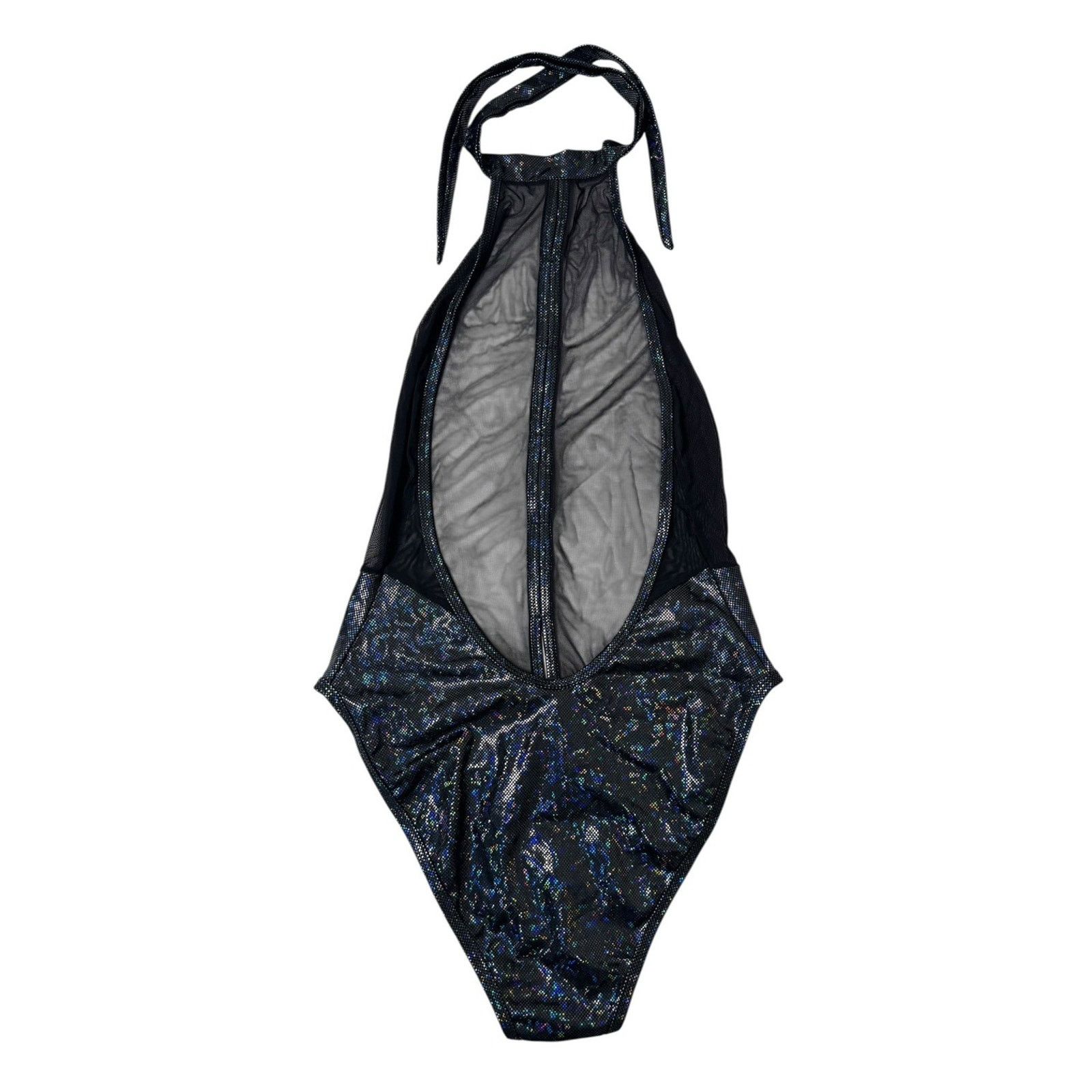 Other J. VALENTINE High Leg Bodysuit Metallic Festival Rave Punk Size L / US 10 / IT 46 - 5 Thumbnail