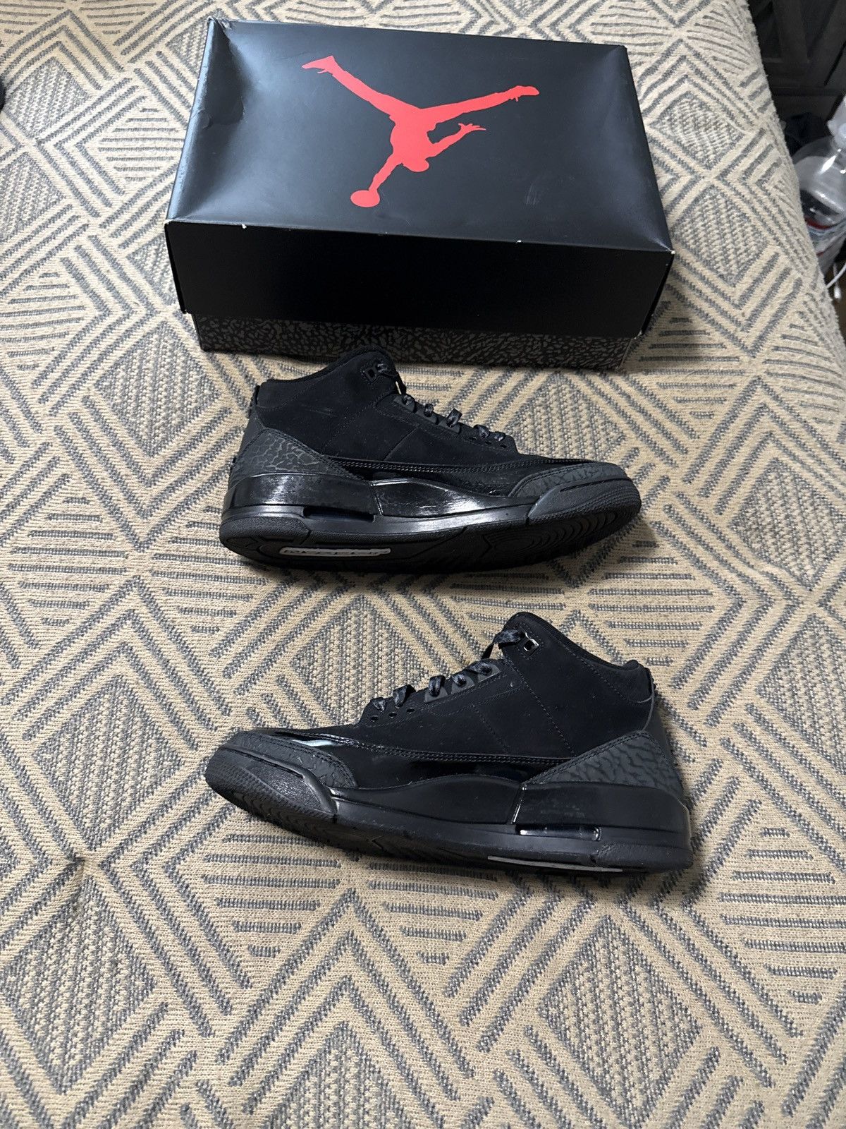 Jordan Brand Jordan 3 black cat Size US 9.5 / EU 42-43 - 2 Thumbnail