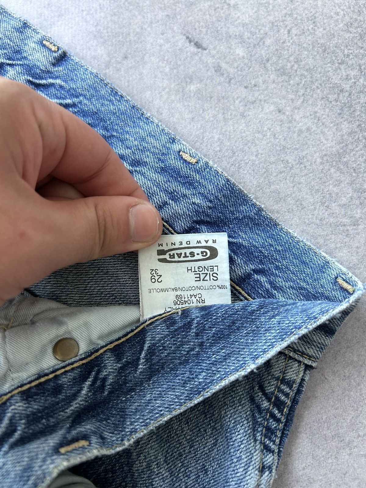 G-Star × Vintage Vintage Gstar-Raw y2k Elwood denim jeans mens crazy fit Size US 32 / EU 48 - 7 Thumbnail