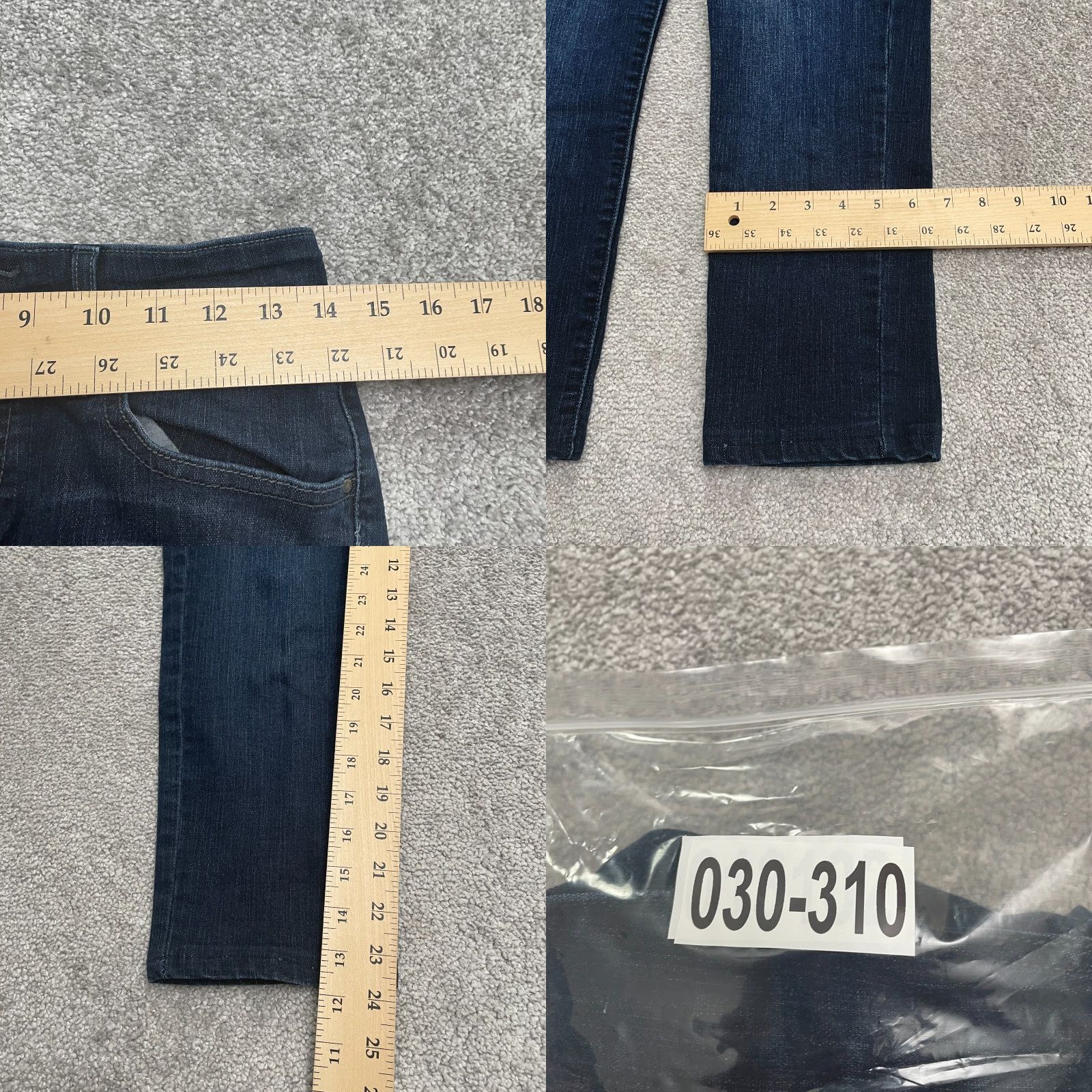 Levi's Levi's Jeans Mid Rise Ankle Skinny Denim Womens 4 Blue Dark Wash 28x24 City USA Classic Size 27" / US 4 / IT 40 - 9 Thumbnail