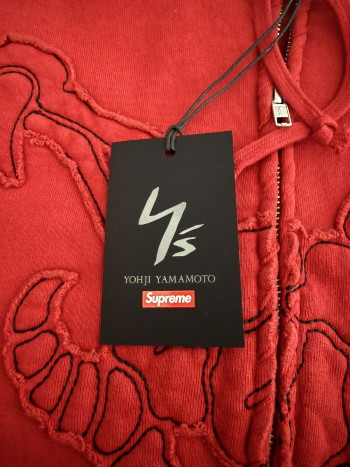 Supreme × Yohji Yamamoto Supreme x Y’s by Yohji Yamamoto Zip Up Hooded Sweatshirt Red Size US M / EU 48-50 / 2 - 8 Thumbnail