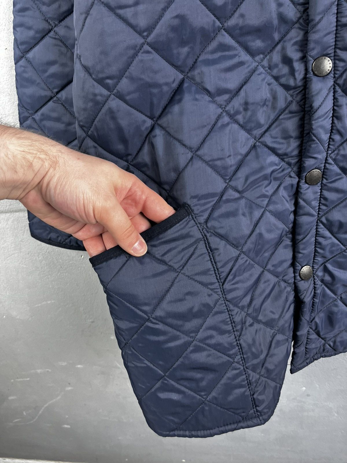 Barbour Vintage Barbour Liddesdale Quilted Men's Jacket Navy M Size US L / EU 52-54 / 3 - 7 Thumbnail