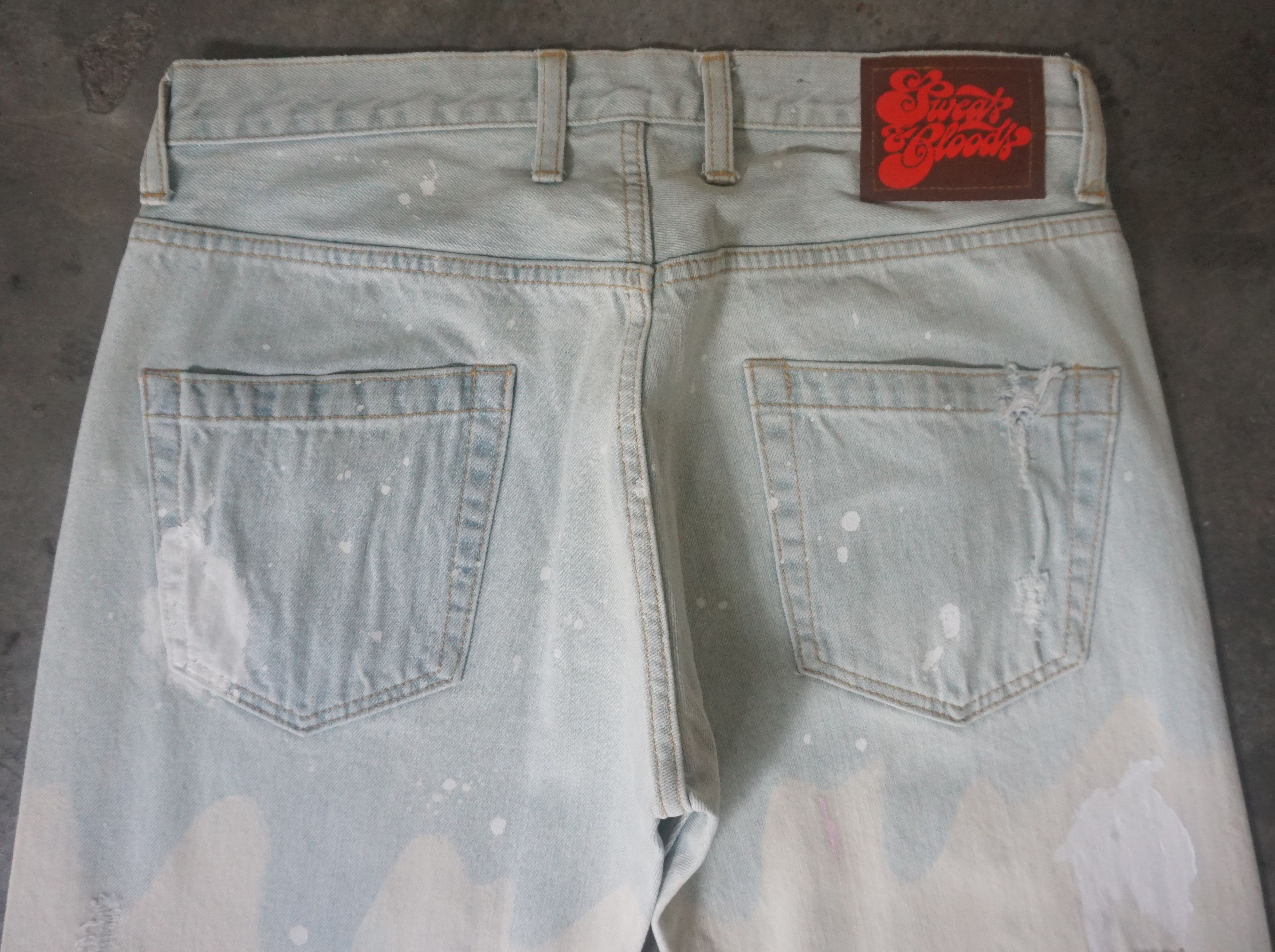 Japanese Brand RNA Sweat & bloods Ripped Punk Jeans Size US 31 - 6 Thumbnail