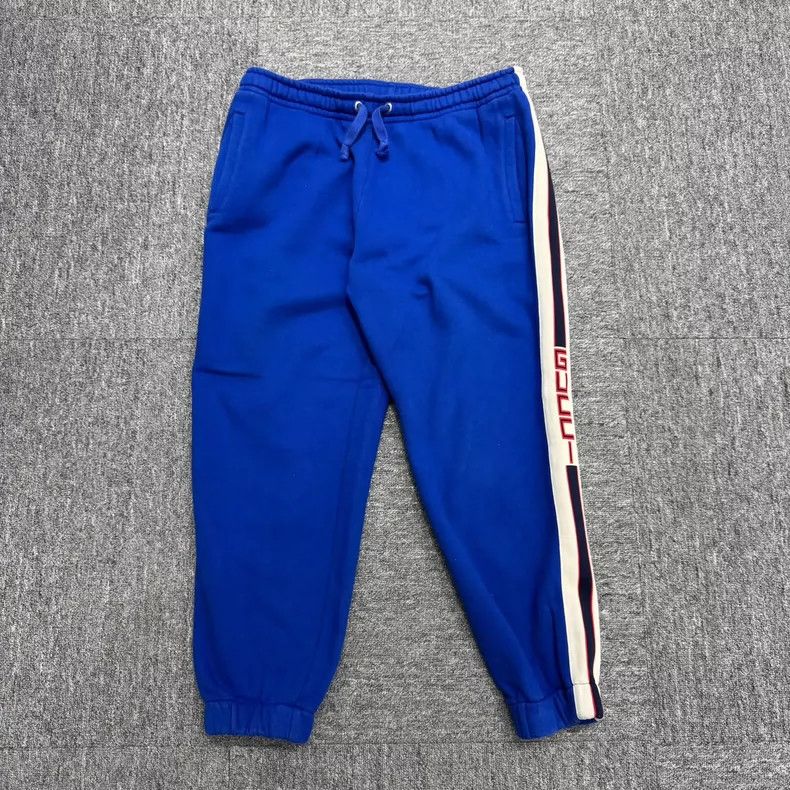 Gucci Gucci Size M Side knitted striped letter casual pants 2505 Size US 32 / EU 48 - 1 Thumbnail