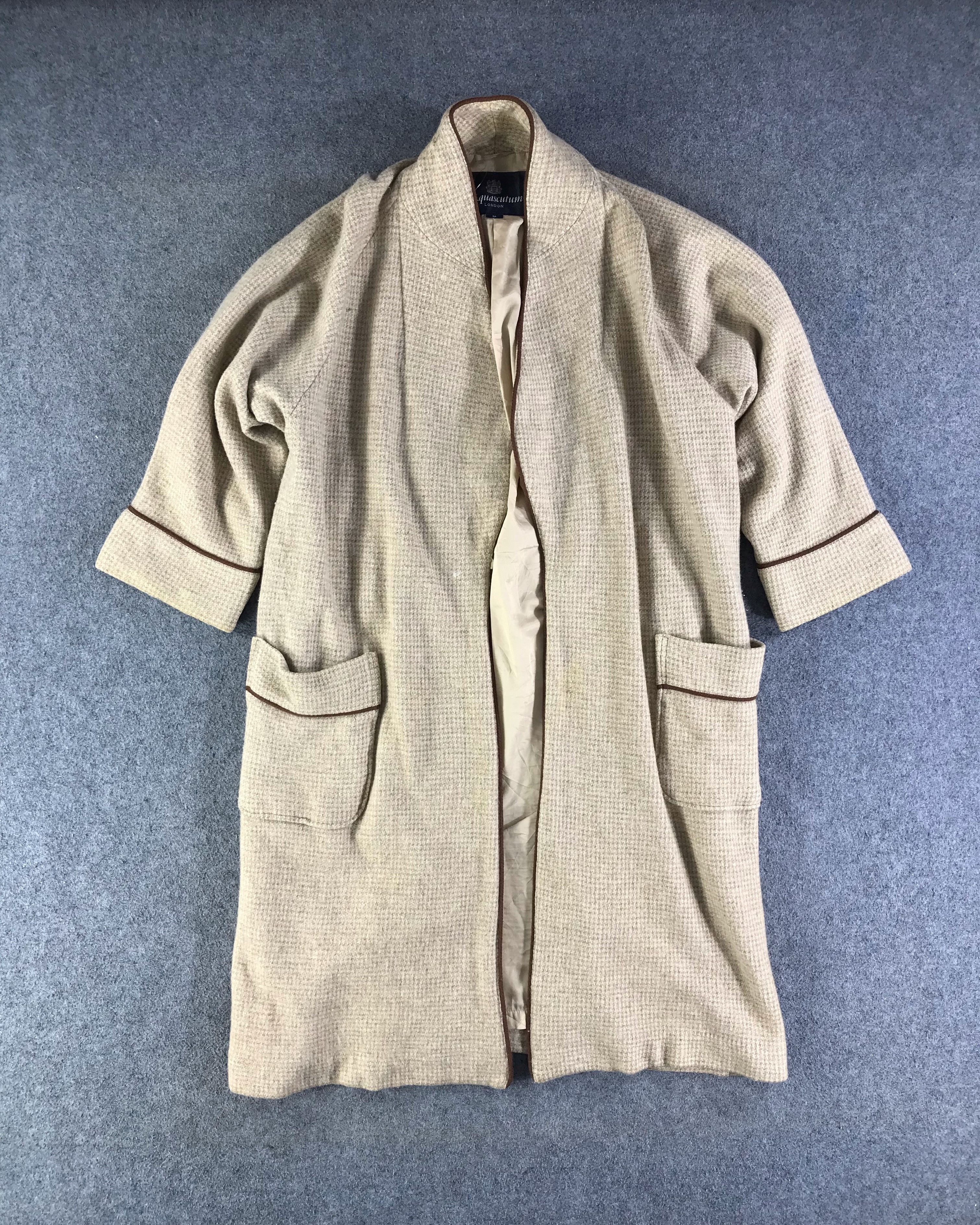 Aquascutum Aquascutum Houndstooth Cardigan Housecoat JC229 Size US M / EU 48-50 / 2 - 1 Thumbnail