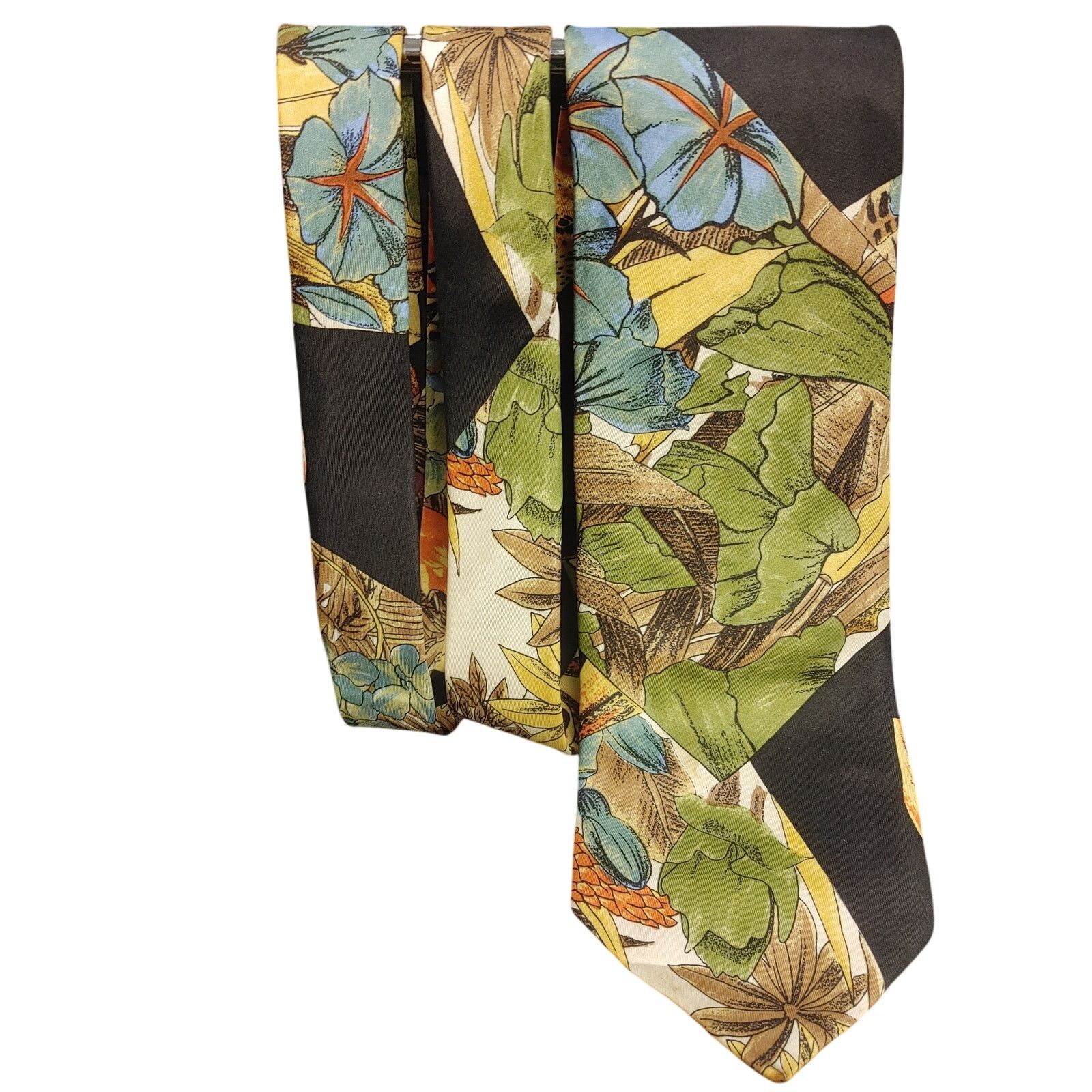 Other Pierre Balmain Couture Men's OS Green/Blue Abstract Tie Size ONE SIZE - 1 Thumbnail