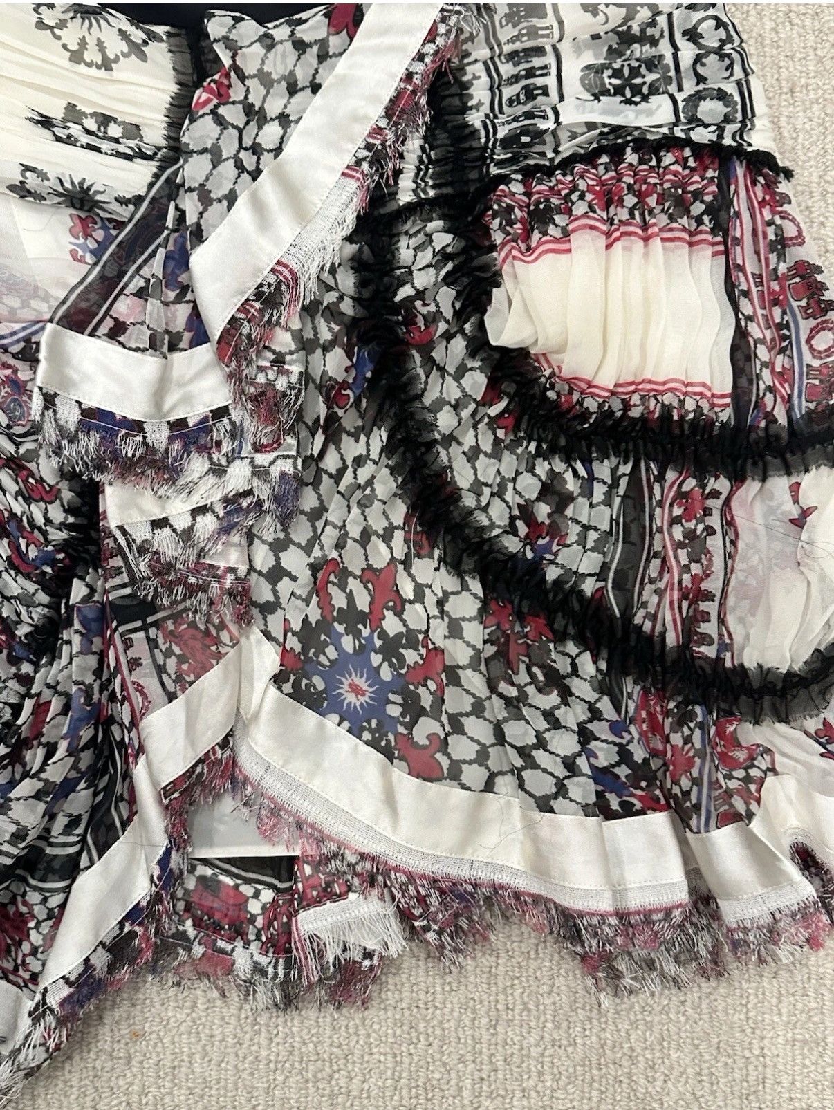 Balenciaga Balenciaga Nicolas Ghesquiere Fall 2007 Runway Silk Skirt Size 28" / US 6 / IT 42 - 5 Thumbnail