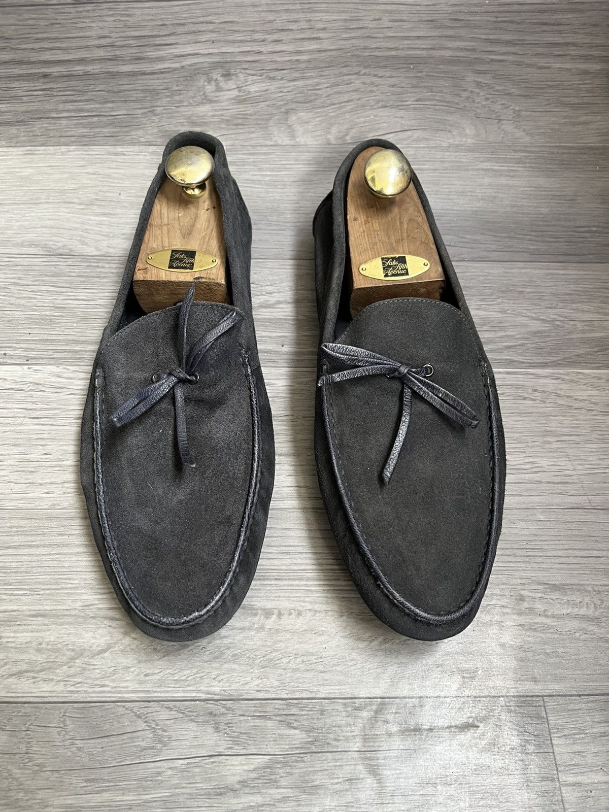 John Lobb John lobb navy blue suede penny loafer Size US 11.5 / EU 44-45 - 3 Thumbnail