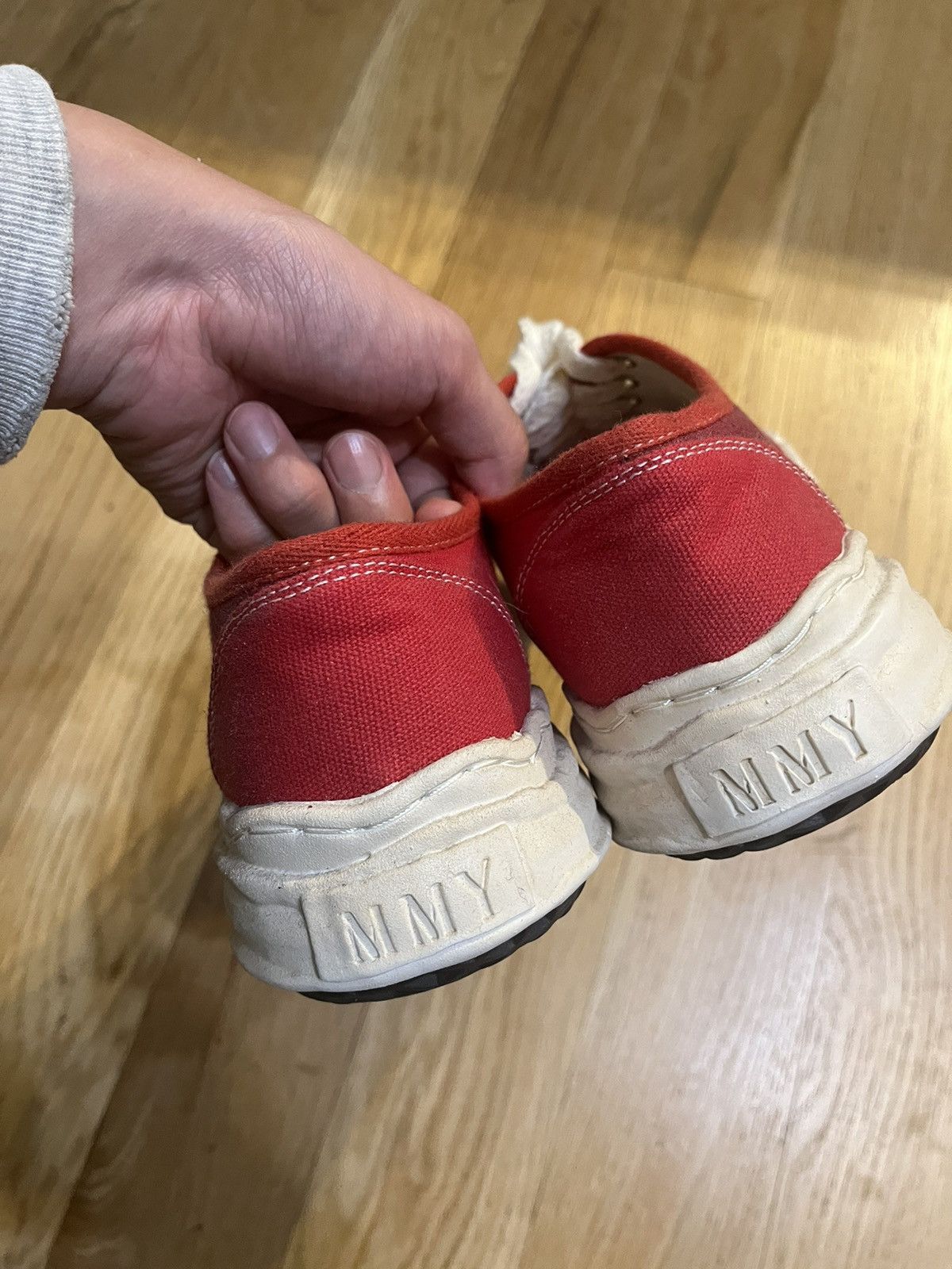 Maison MIHARA YASUHIRO Mihara Yasuhiro OG overdyed baker red Size US 9 / EU 42 - 3 Thumbnail
