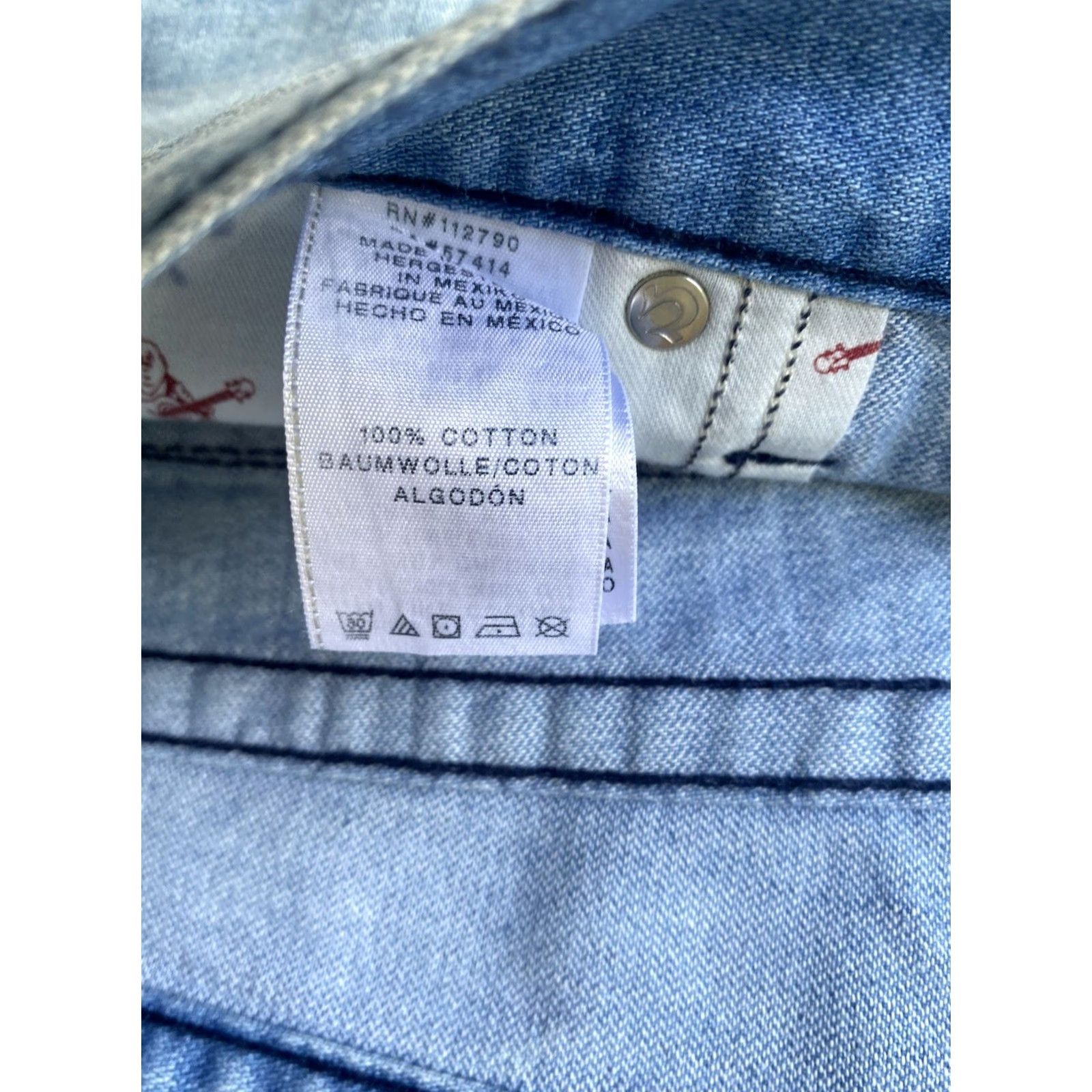 True Religion VINTAGE True Religion World Tour American Flag Bermuda Shorts Mens 36 Denim Jeans Cut Off 5-Pocket Zone Casual USA 90s Size US 36 / EU 52 - 3 Thumbnail