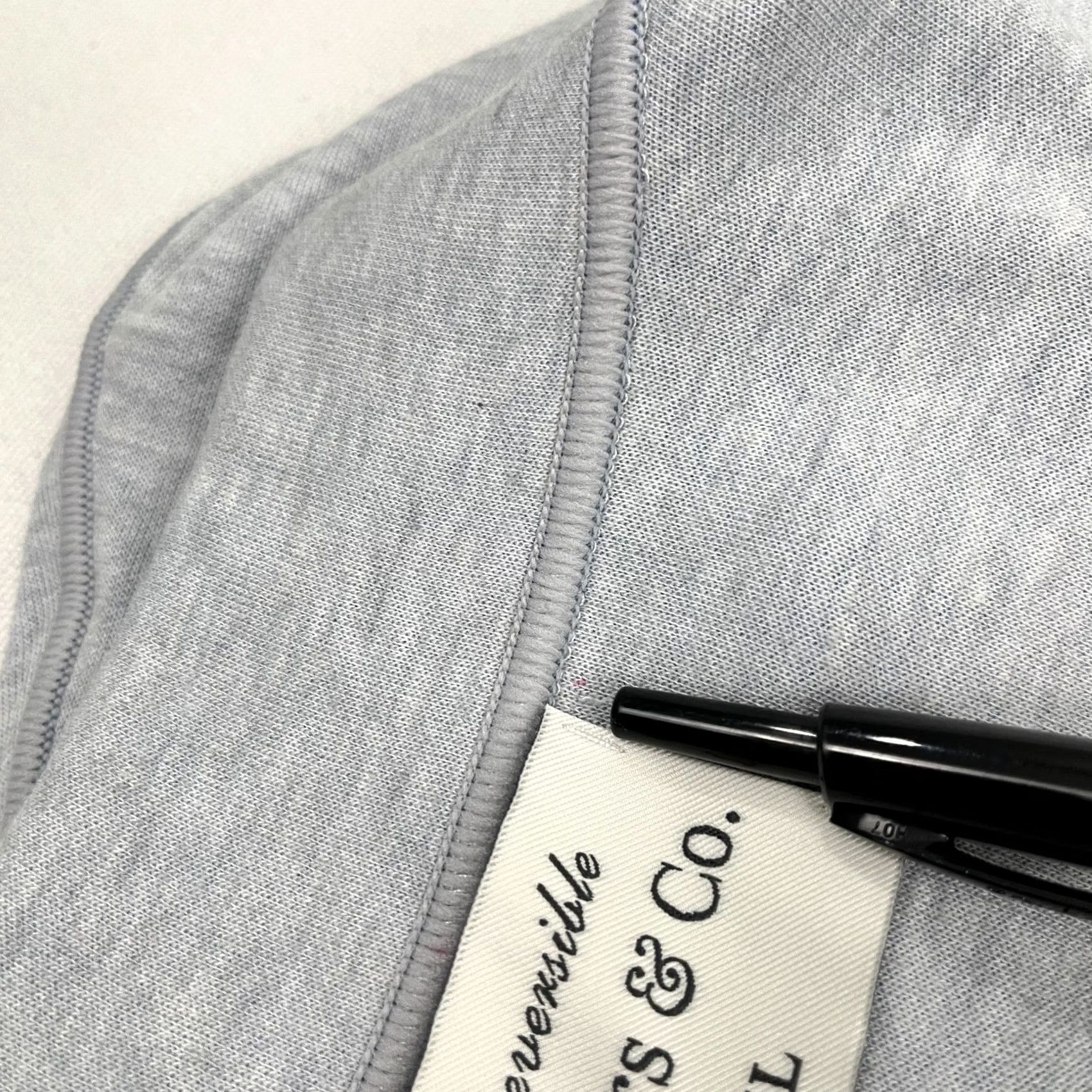 CO VINTAGE Collars & Co Reversible Sweater Mens XL Blue Gray Quarter Zip Pullover Casual Size US XL / EU 56 / 4 - 7 Thumbnail