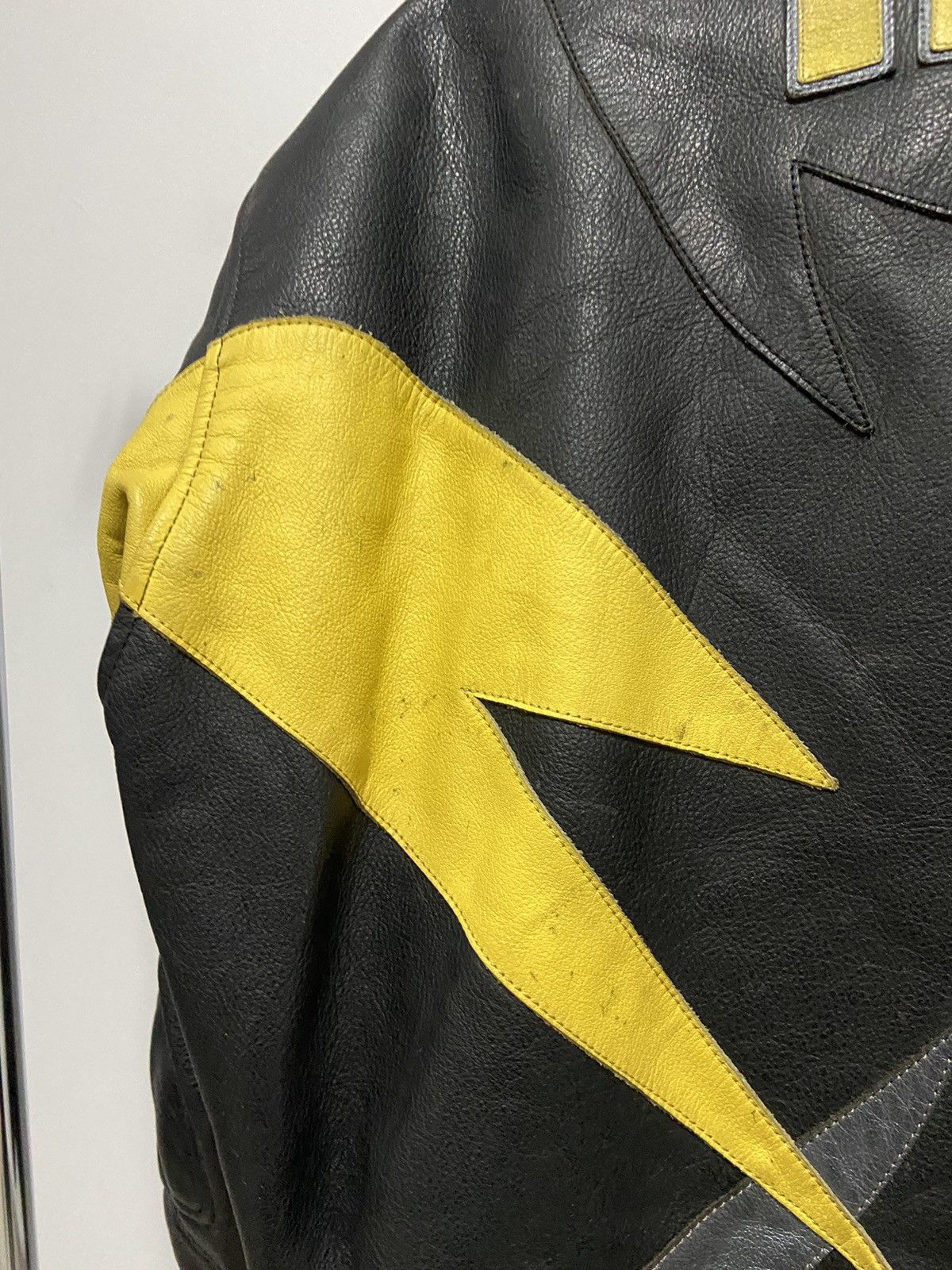 Vintage IXS MOTO Racing Leather Jacket Vintage Big Logo Size US L / EU 52-54 / 3 - 9 Thumbnail