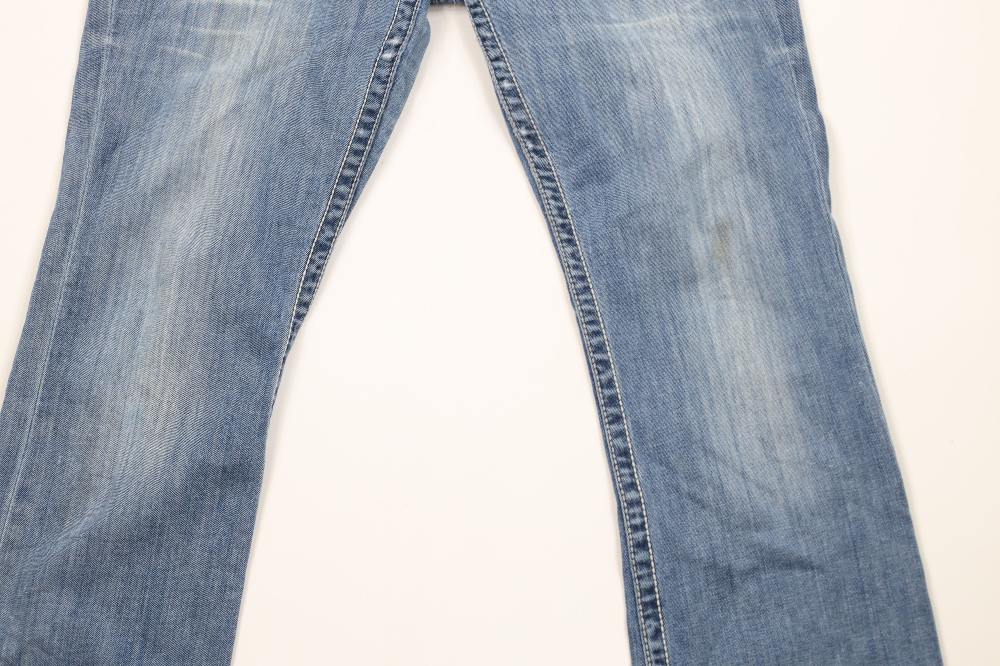 Vintage Buckle BKE Sabrina Stretch Flared Wide Leg Denim Jeans Blue Size 31" - 3 Thumbnail