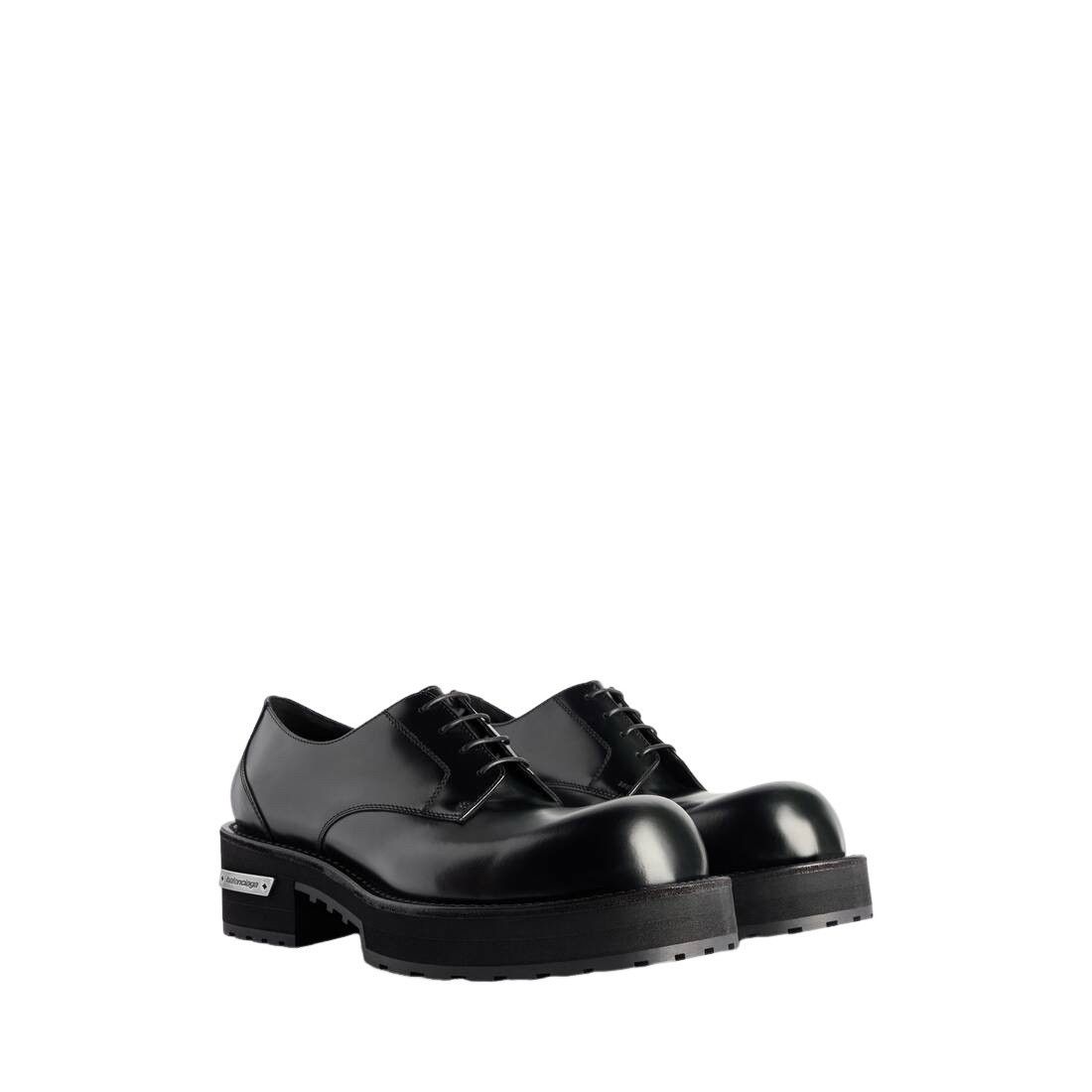 BALENCIAGA Venom $1150 Black Derby Shoes New & Authentic (Me