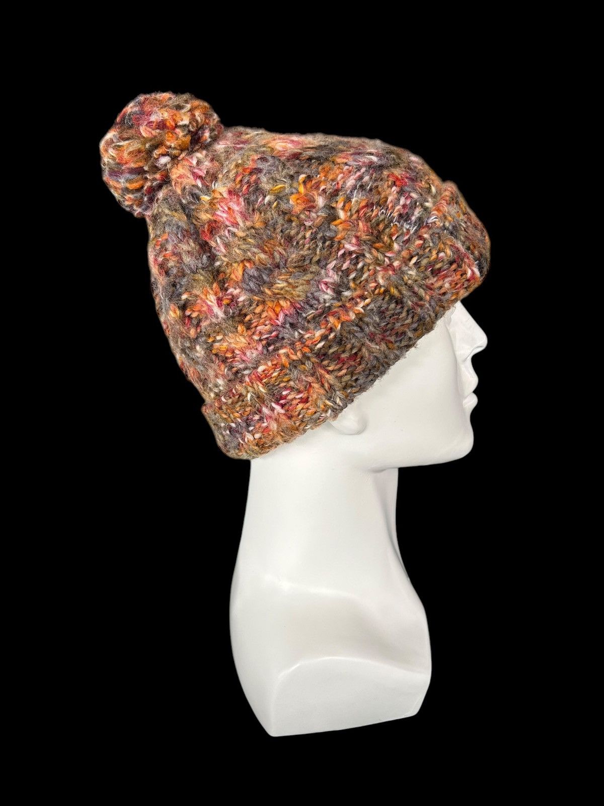 Japanese Brand × Kapital × Vintage Crochet Knitted handmade Beanie Hats ☠️☠️ Size ONE SIZE - 2 Thumbnail