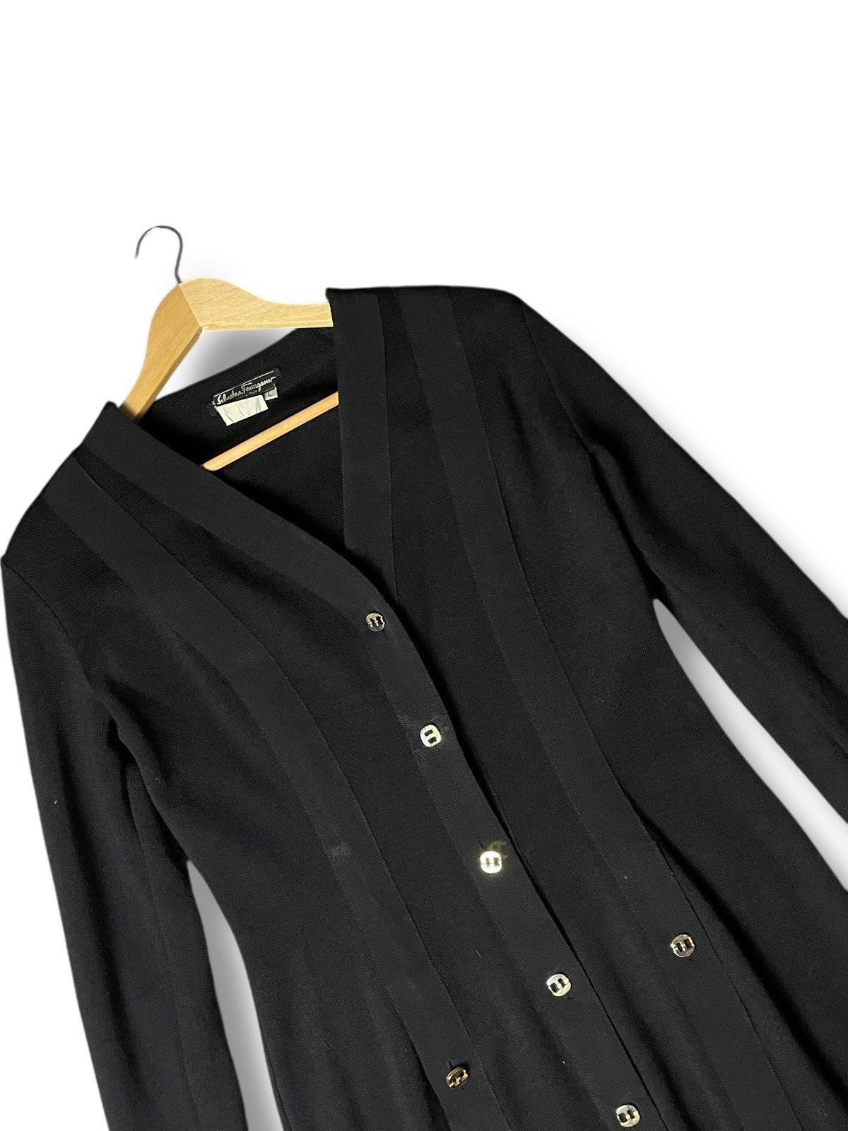 Salvatore Ferragamo Vintage Salvatore Ferragamo Midi Dress (144) Size L / US 10 / IT 46 - 3 Thumbnail