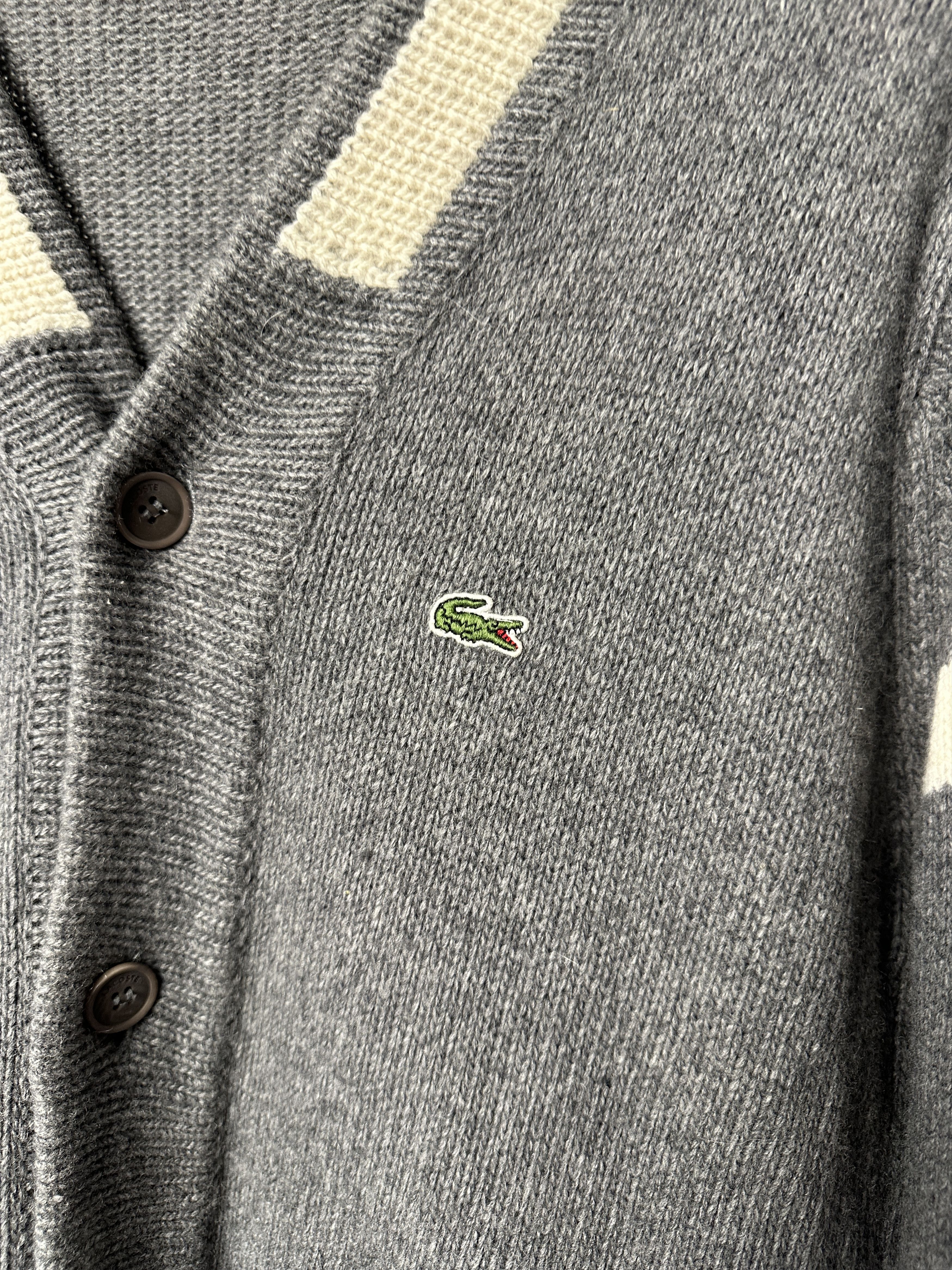 Lacoste Vintage Lacoste Wool Cardigan Size US L / EU 52-54 / 3 - 5 Thumbnail