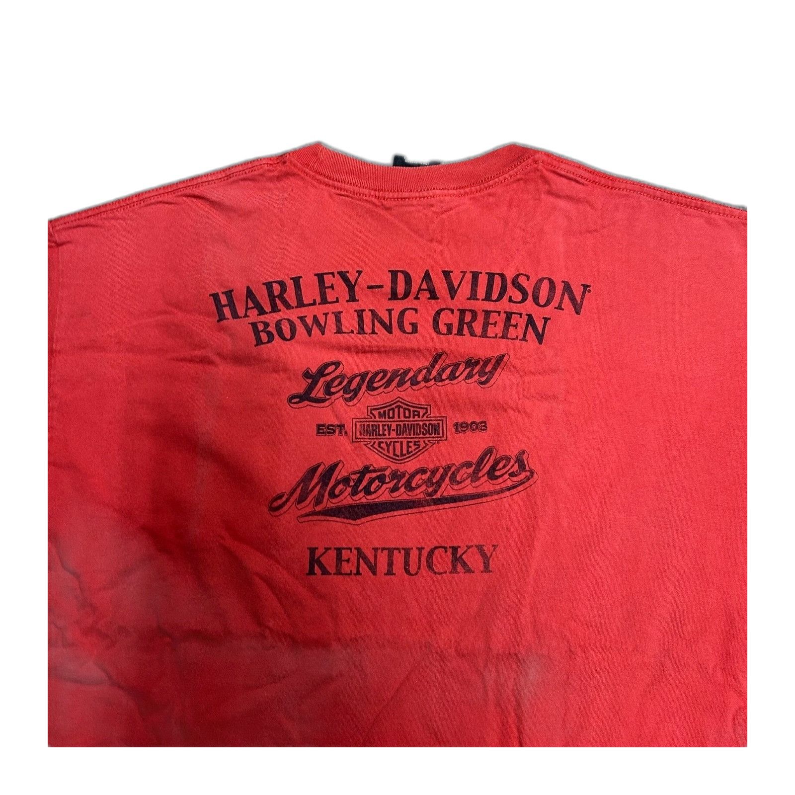 Vintage Harley Davidson Preloved Red XL Shirt Size US XL / EU 56 / 4 - 2 Thumbnail