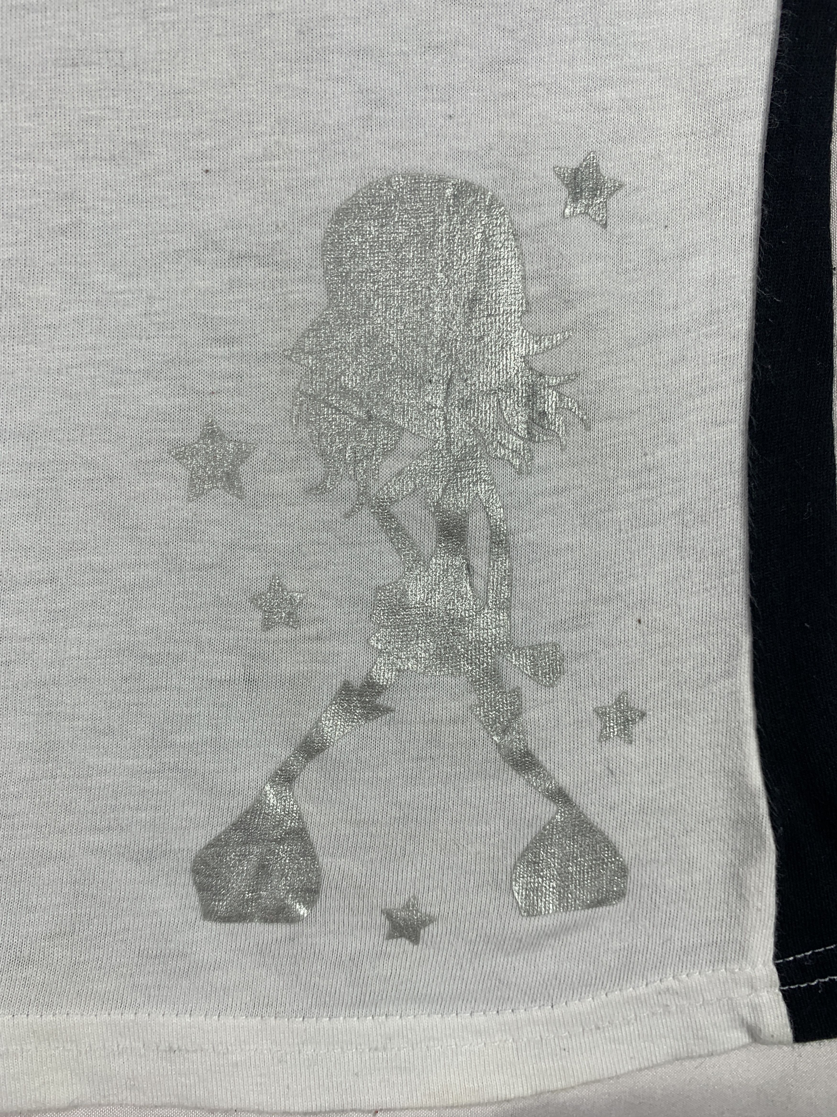 Japanese Brand Cute Girls Trim Poem Sleveeless Baby Tee (S) Size S / US 4 / IT 40 - 4 Thumbnail