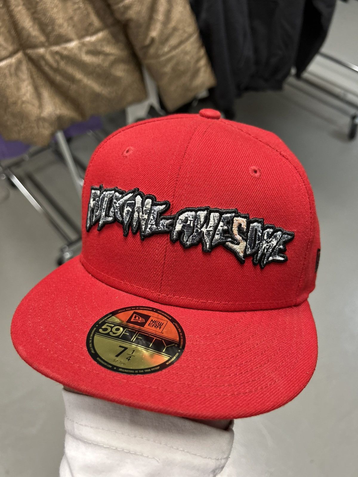 Fucking Awesome Fucking Awesome Red New Era Fitted Size ONE SIZE - 1 Thumbnail