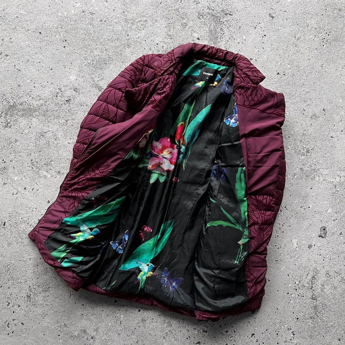 Designer × Desigual Desigual Womens Osamim Padded Long Jacket Full Zip RRP $183 Size S / US 4 / IT 40 - 3 Thumbnail