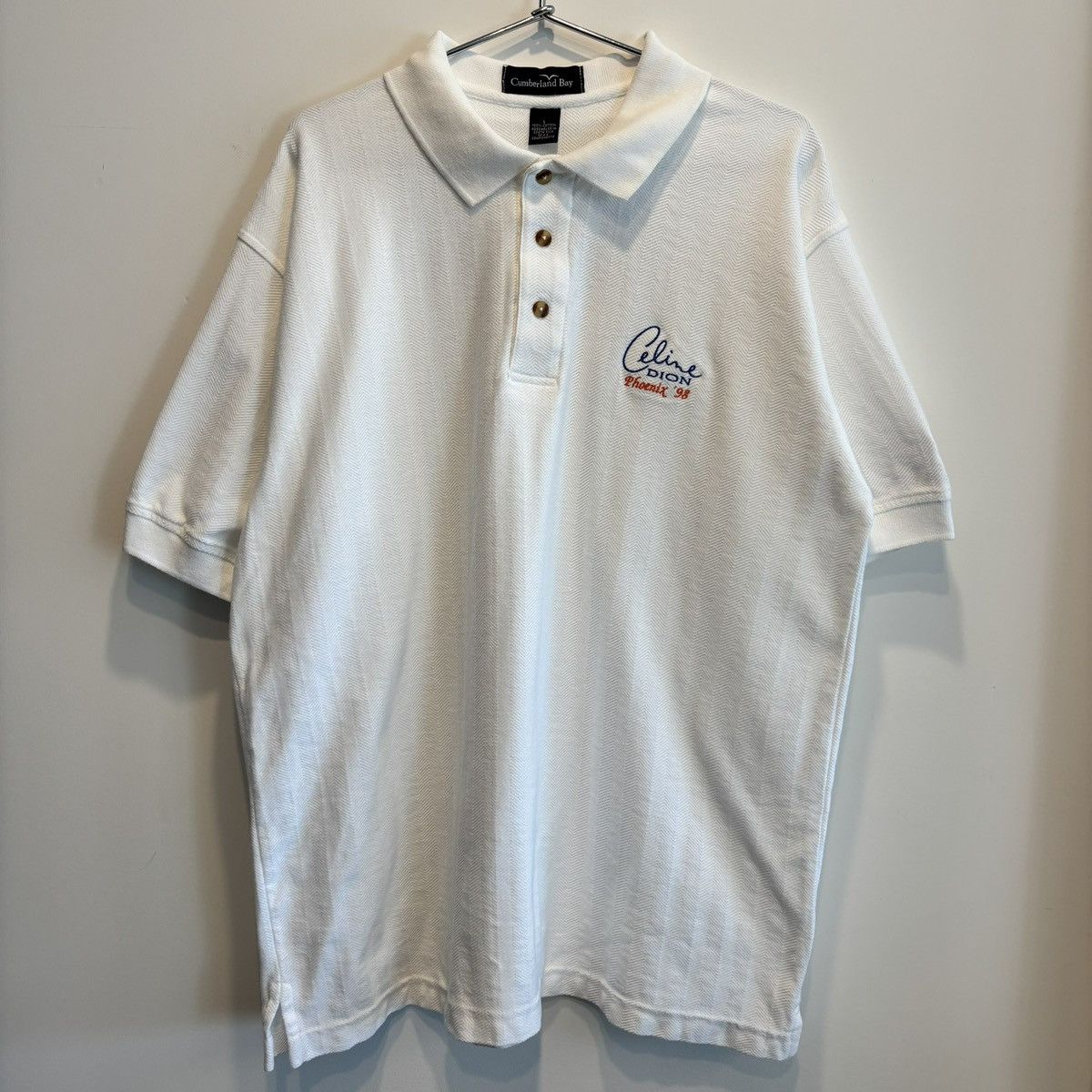 Other Vintage Celine Dion Phoenix 1998 Staff BTS Polo Size US L / EU 52-54 / 3 - 1 Thumbnail
